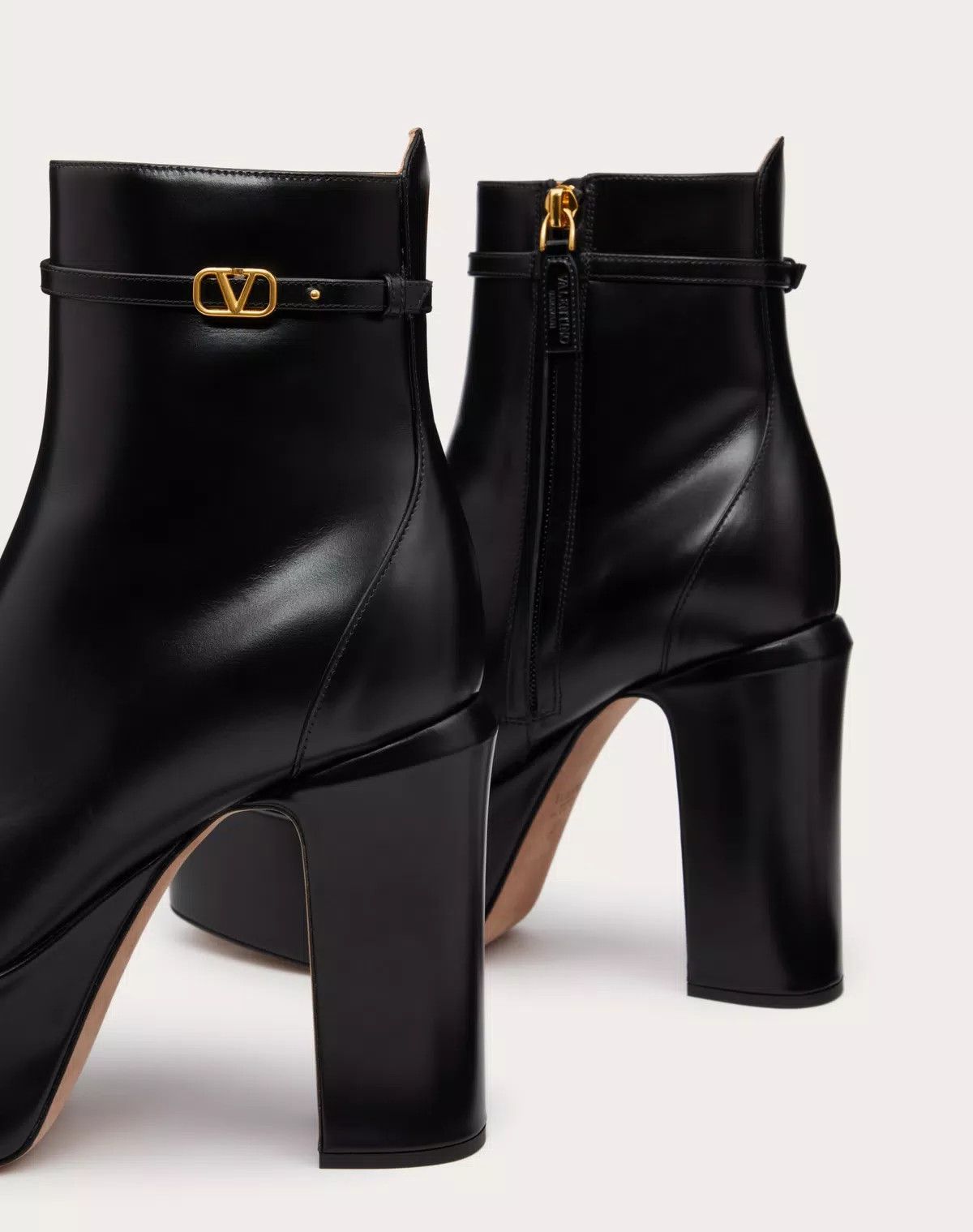 Valentino o1s1wg110426 Tan-Go Platform Ankle Boots in Calfskin 120mm Size US 8 / IT 38 - 5 Thumbnail