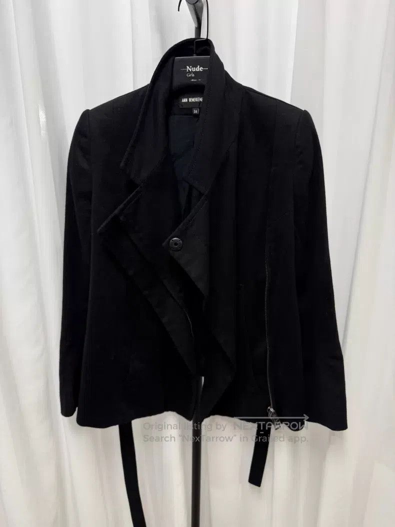 Ann Demeulemeester Ann Demeulemeester Cashmere Blend Slanted Zipper Jacket Size XXS / US 00 / IT 34 - 8 Thumbnail