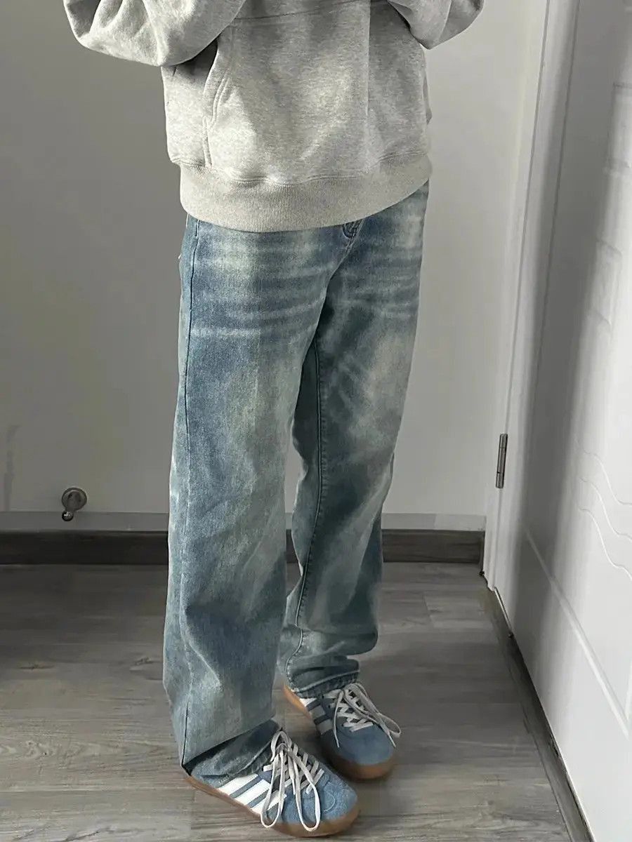 Japanese Brand Retro minimalist loose straight leg jeans Size US 30 / EU 46 - 5 Thumbnail