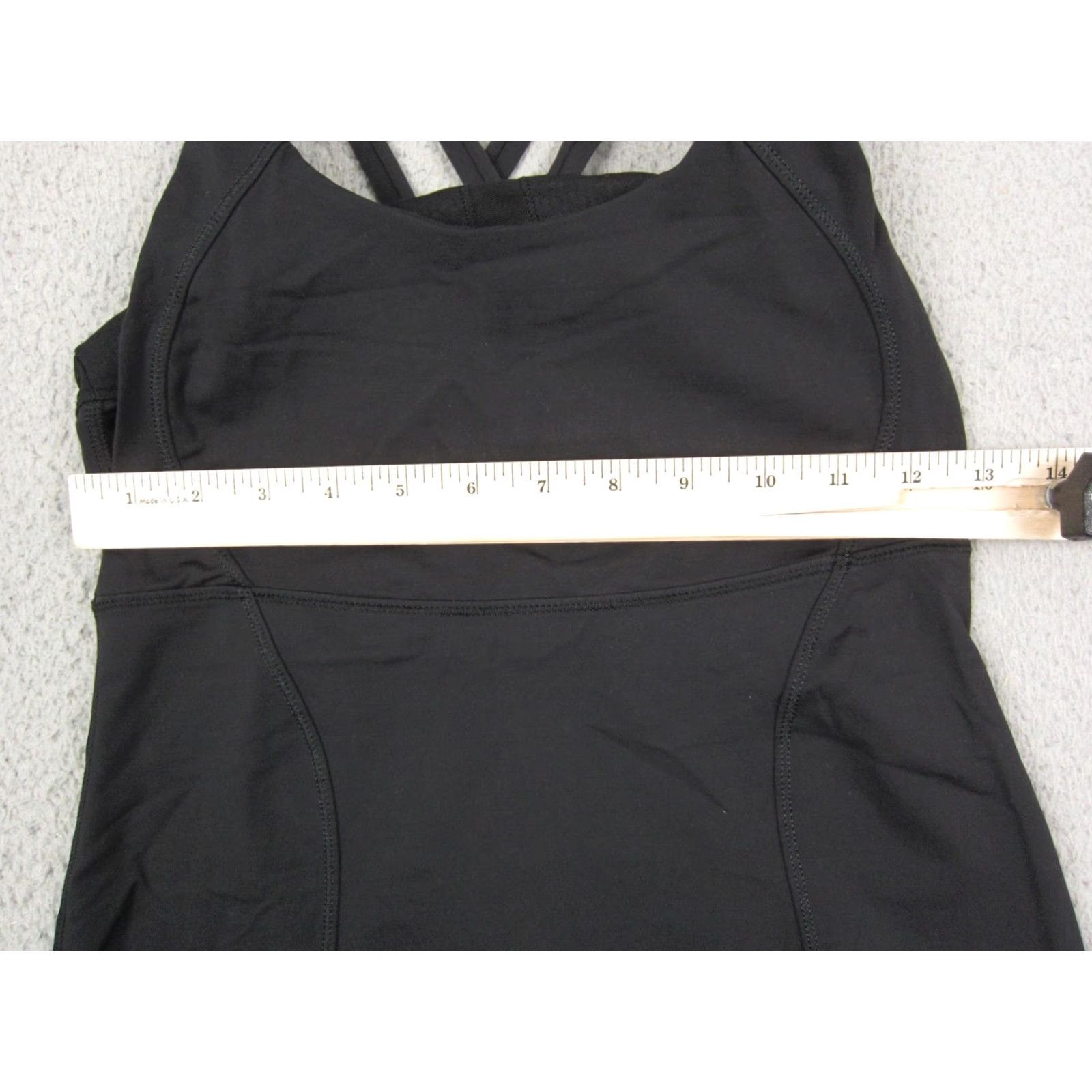 Lululemon Lululemon Shirt Womens 6 Black Energy Double Criss Cross Tank Top Yoga Athletic Size M / US 6-8 / IT 42-44 - 5 Thumbnail