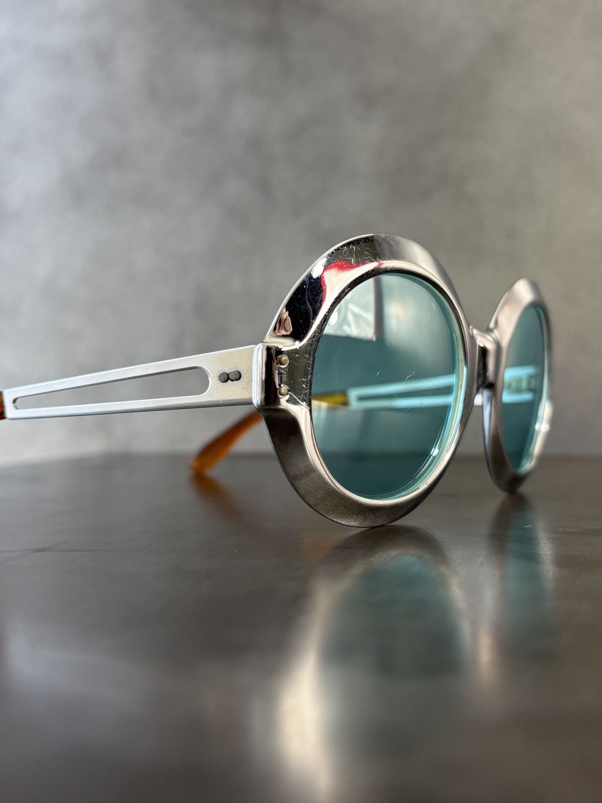 Vintage True Vintage Sunglasses Space Age Chrome Metal Oversized 60s Size ONE SIZE - 20 Thumbnail