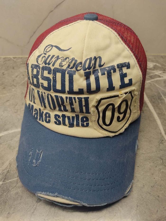 Japanese Brand Vintage European Absolute Distressed Style Trucker Hat Cap Size ONE SIZE - 1 Thumbnail