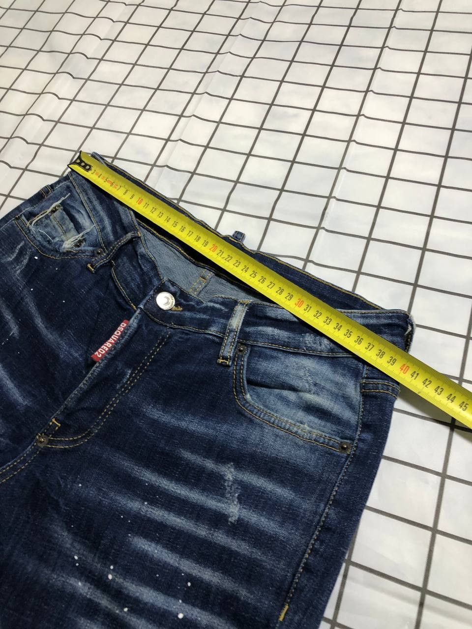Dsquared2 Dsquared2 Vintage Floral Fish Pockets Distressed Denim Jeans Size US 32 / EU 48 - 13 Thumbnail