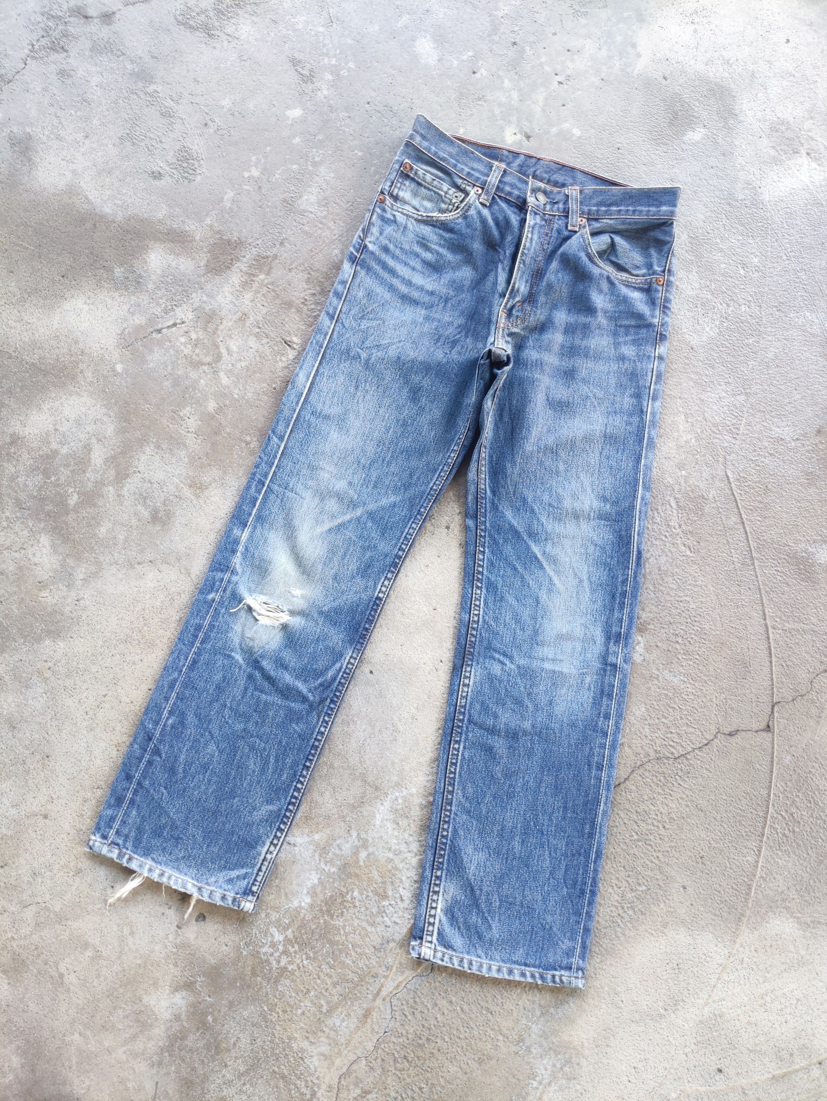 Levi's Vintage Levi's 503 Jean Distress Faded Denim Pants Size US 28 / EU 44 - 2 Thumbnail