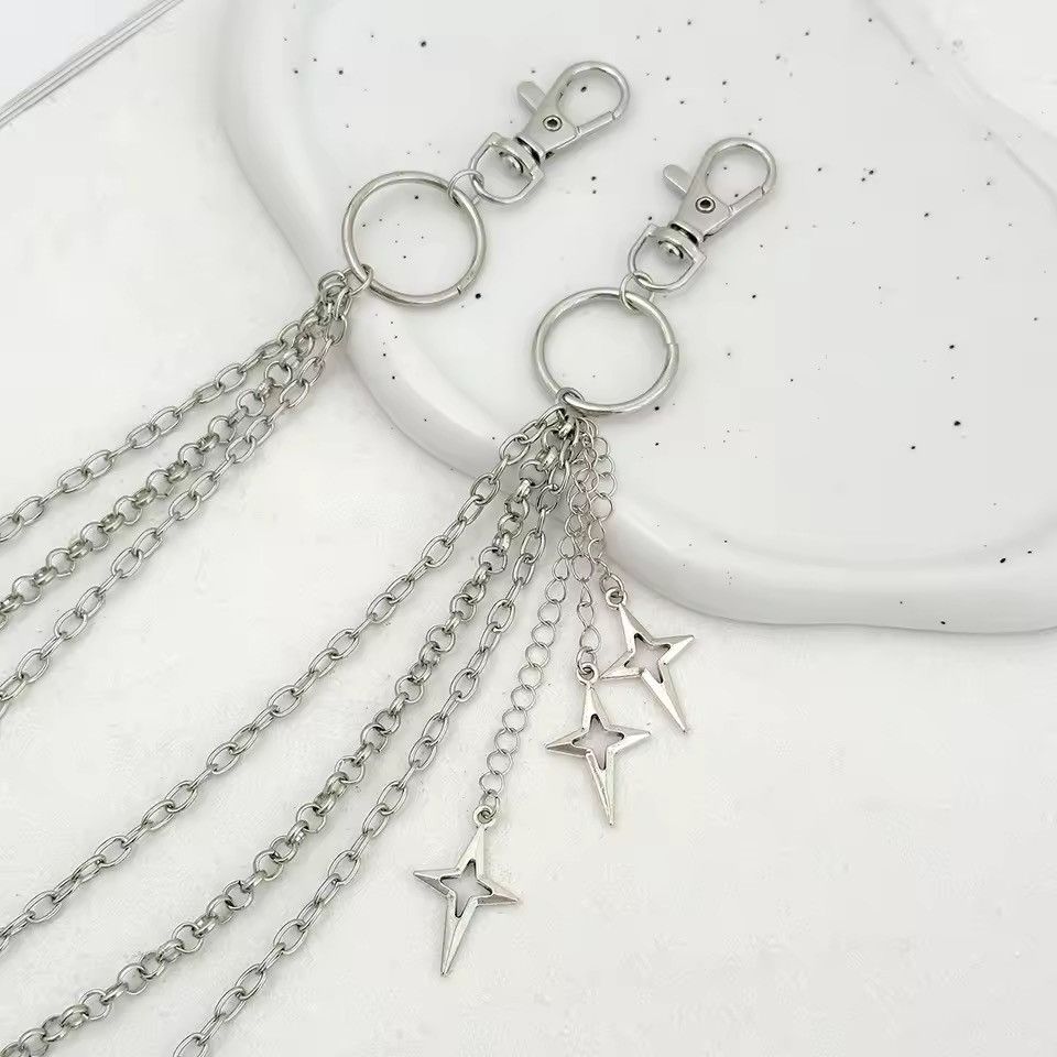 Jewelry Multilayer Metal Star Pendant Pant Chain Size ONE SIZE - 6 Thumbnail