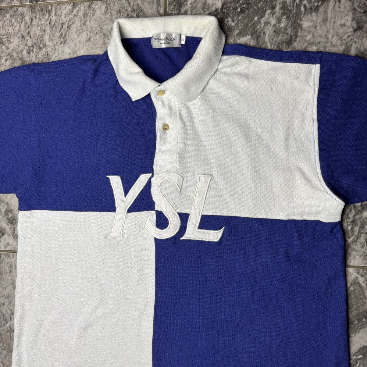 Vintage × Yves Saint Laurent Vintage Yves Saint Laurent Polo Tee Size US XL / EU 56 / 4 - 2 Thumbnail