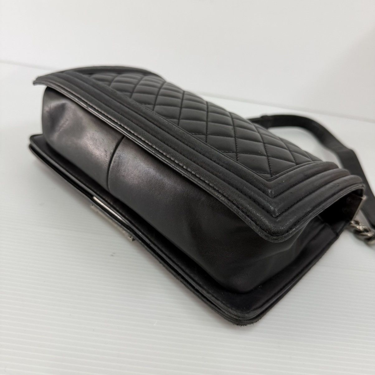 Chanel Chanel Le Boy Black Lambskin Small Shoulder Bag Size ONE SIZE - 4 Thumbnail