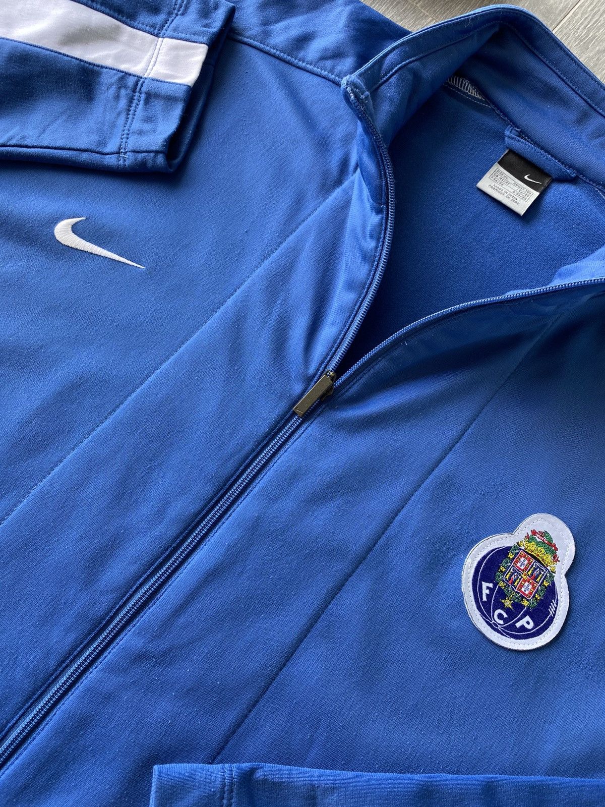 Nike × Vintage Vintage 00’s Nike FC Porto Track Jacket Size US XL / EU 56 / 4 - 4 Thumbnail