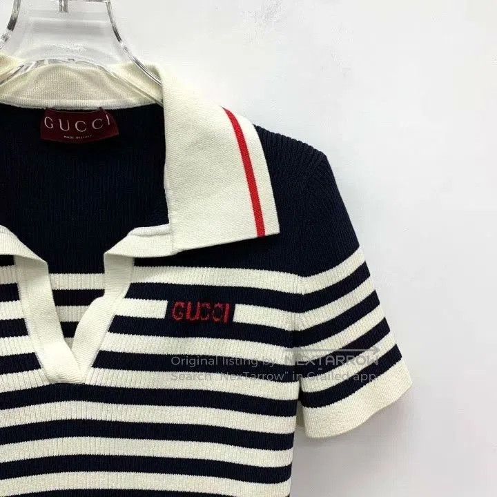 Gucci Gucci Colorblock Logo Stripe Cotton Sweater. Size US M / EU 48-50 / 2 - 3 Thumbnail