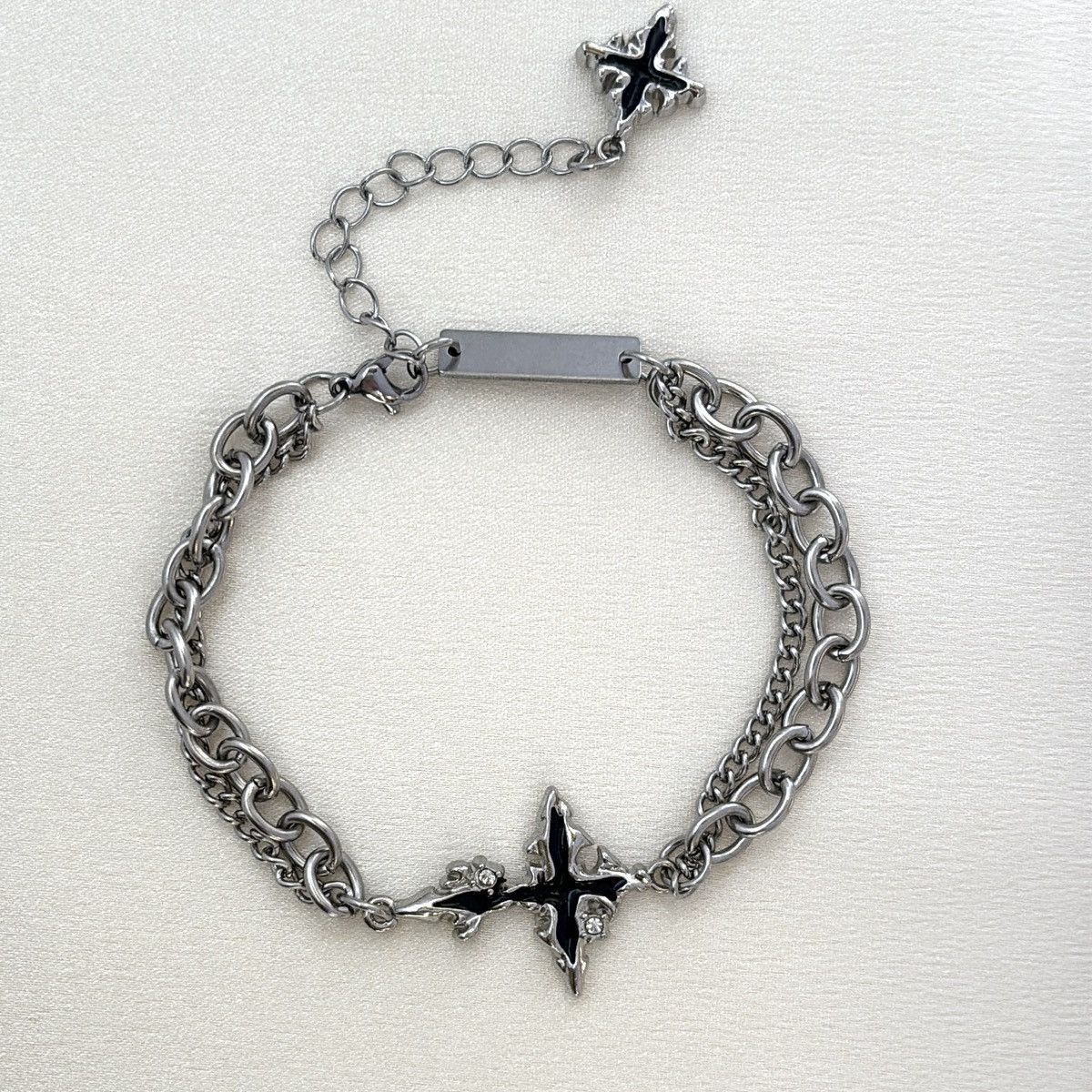 Other Adjustable Cross Link Chain Bracelet for Men Women Size ONE SIZE - 1 Thumbnail