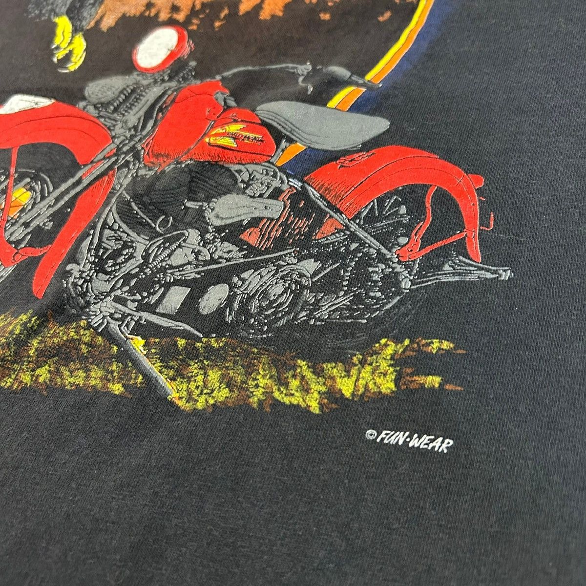 Harley Davidson 1995 Harley Davidson Bald Eagle RARE Vintage Graphic T Shirt Size US L / EU 52-54 / 3 - 6 Thumbnail