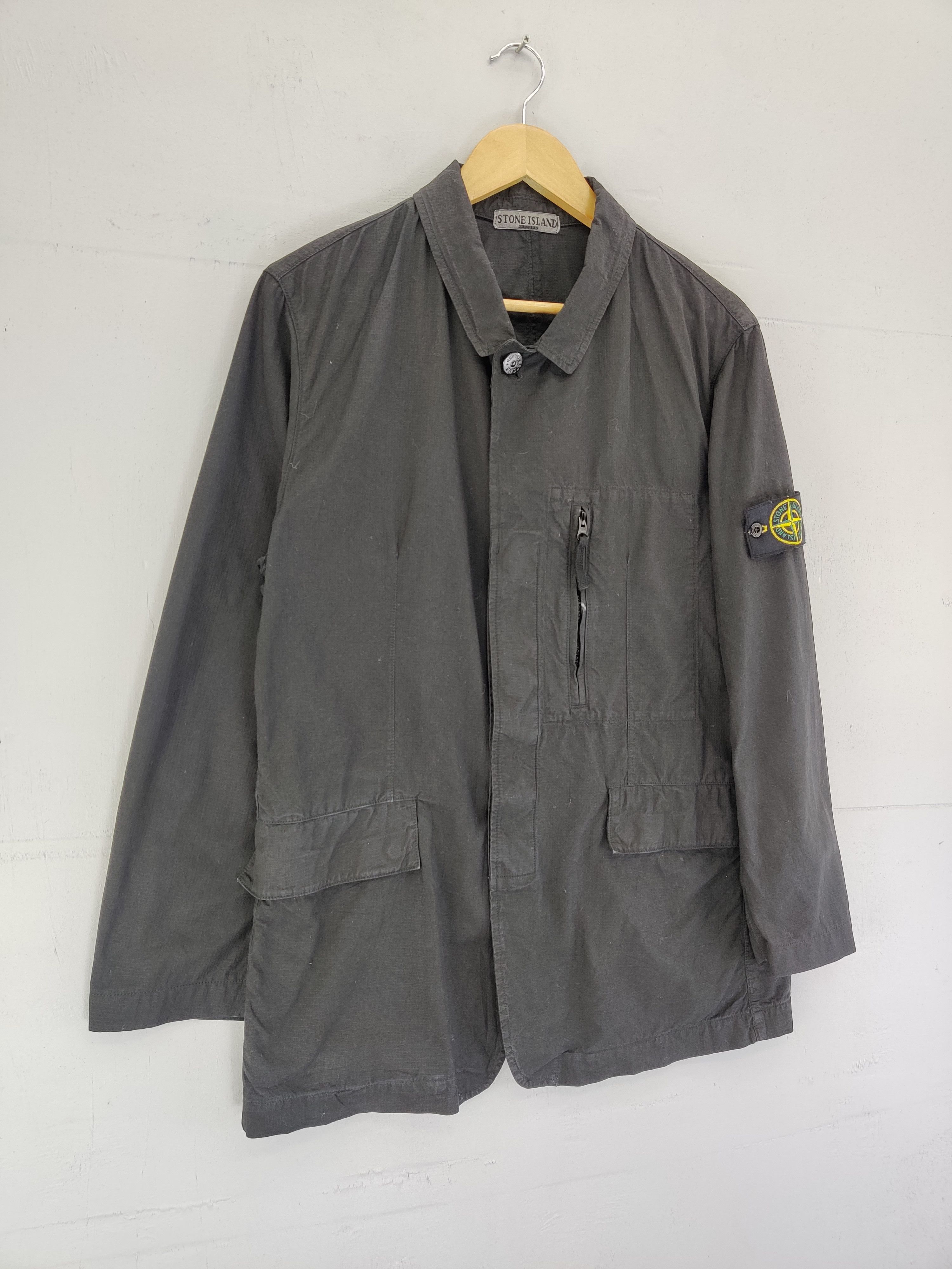 Stone Island × Vintage Vintage 2000 Stone Island Overshirt Jacket Size US L / EU 52-54 / 3 - 5 Thumbnail
