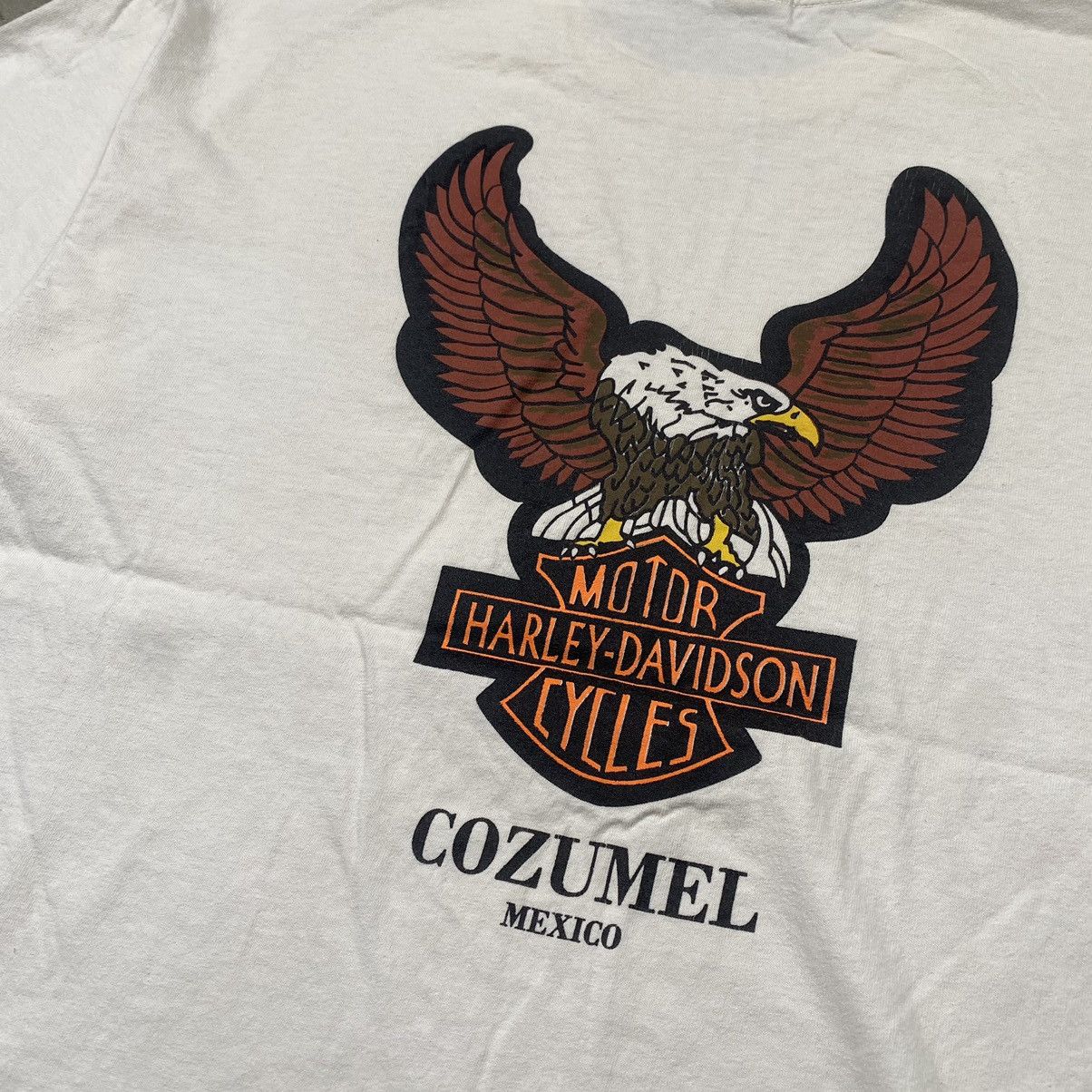 Harley Davidson × Vintage y2k Harley Davidson Cozumel Mexico Tee Size US XL / EU 56 / 4 - 2 Thumbnail