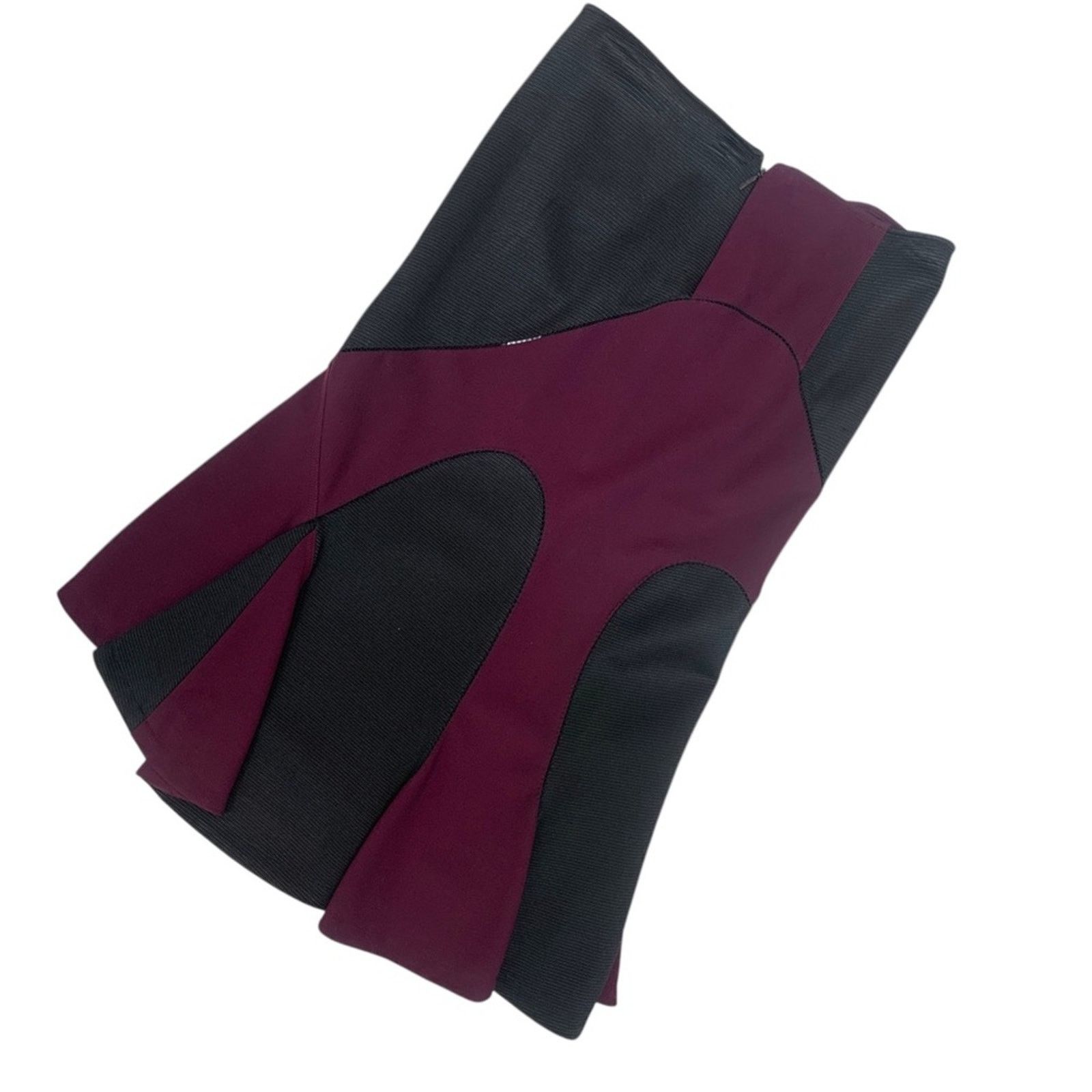 Versace Vintage Versace Panelled Satin Midi Skirt size 40 Size 27" / US 4 / IT 40 - 3 Thumbnail