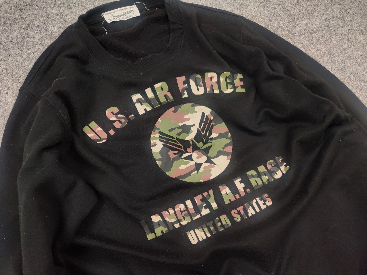 Beaumere Vintage Japan Beaumere US Air Force Langley Sweatshirt Size US L / EU 52-54 / 3 - 3 Thumbnail