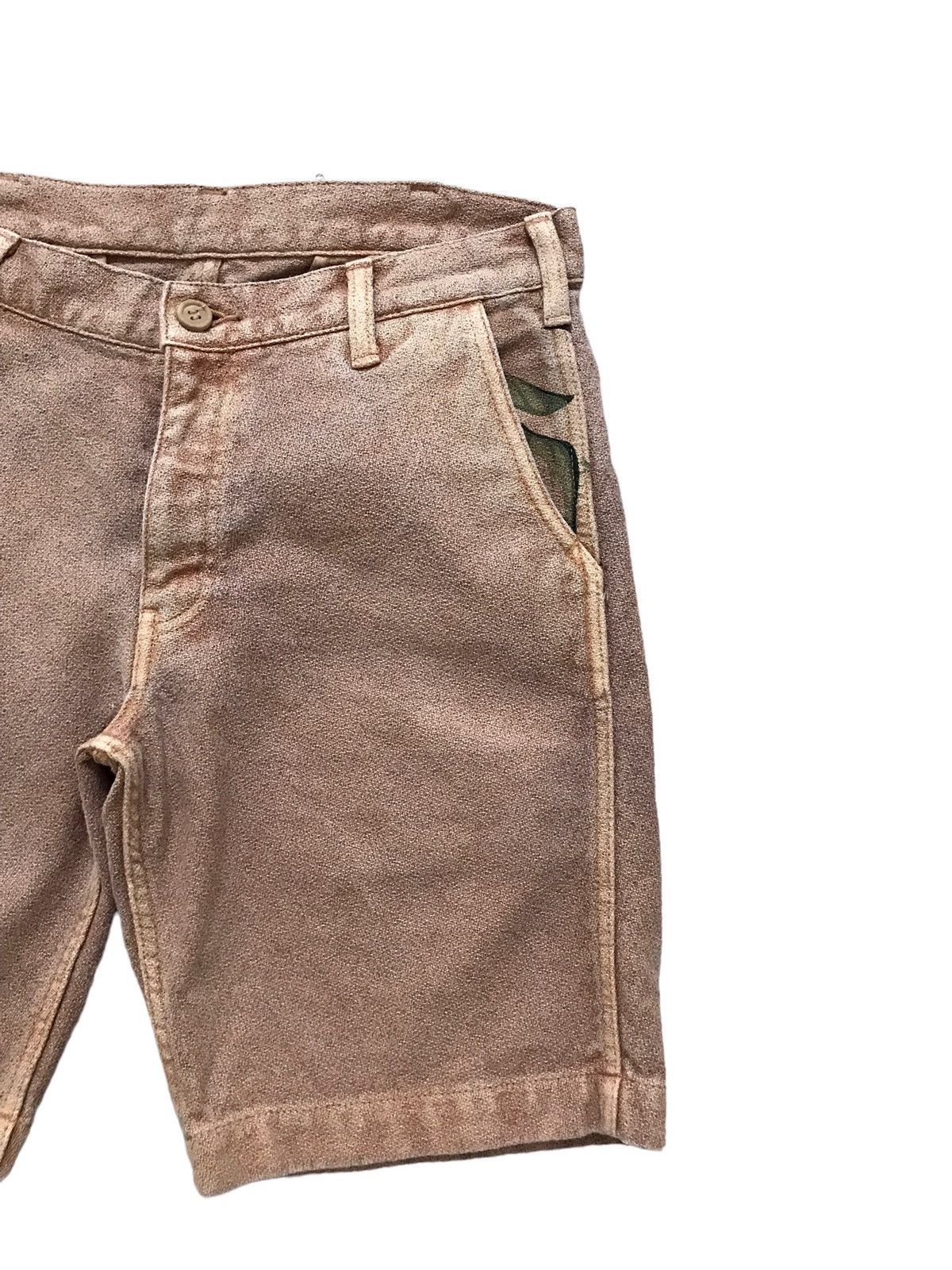 Japanese Brand Sunlight Believer Firm Fabric Leaf Pattern Shorts Size US 32 / EU 48 - 3 Thumbnail