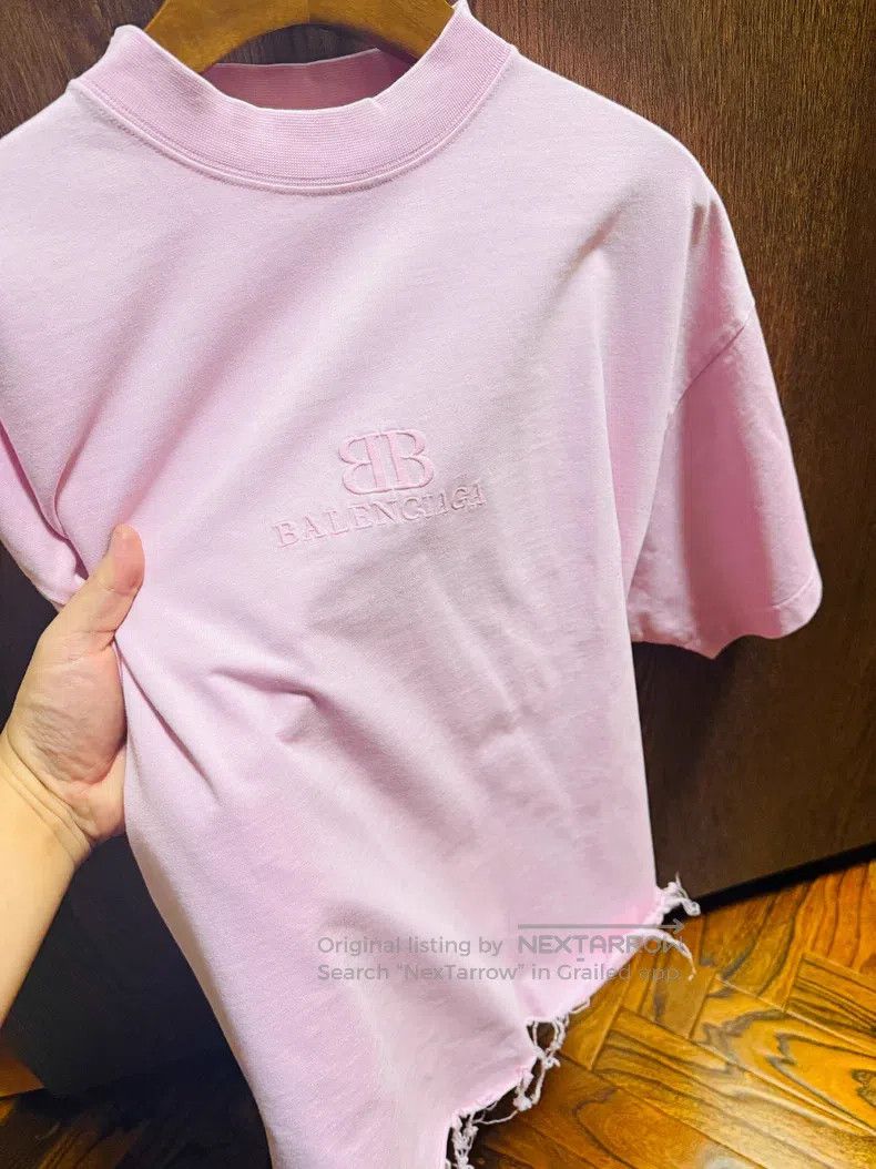 Balenciaga Balenciaga Solid Color Letter Logo Embroidered Round Neck Size XS / US 0-2 / IT 36-38 - 2 Thumbnail