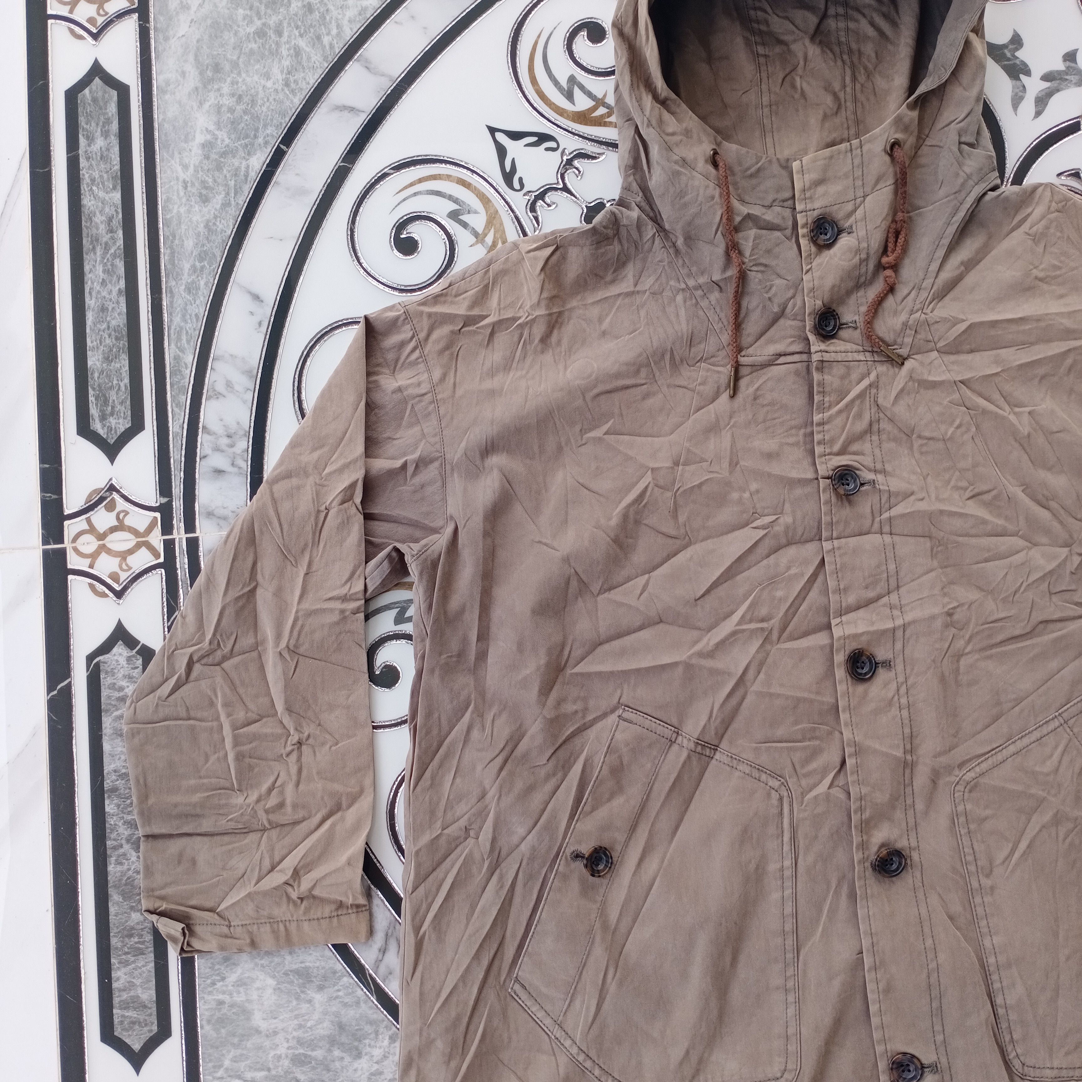 Japanese Brand × Vintage Vintage Nombre Impair Military Button Jacket Hoodies Parka Size US XL / EU 56 / 4 - 2 Thumbnail