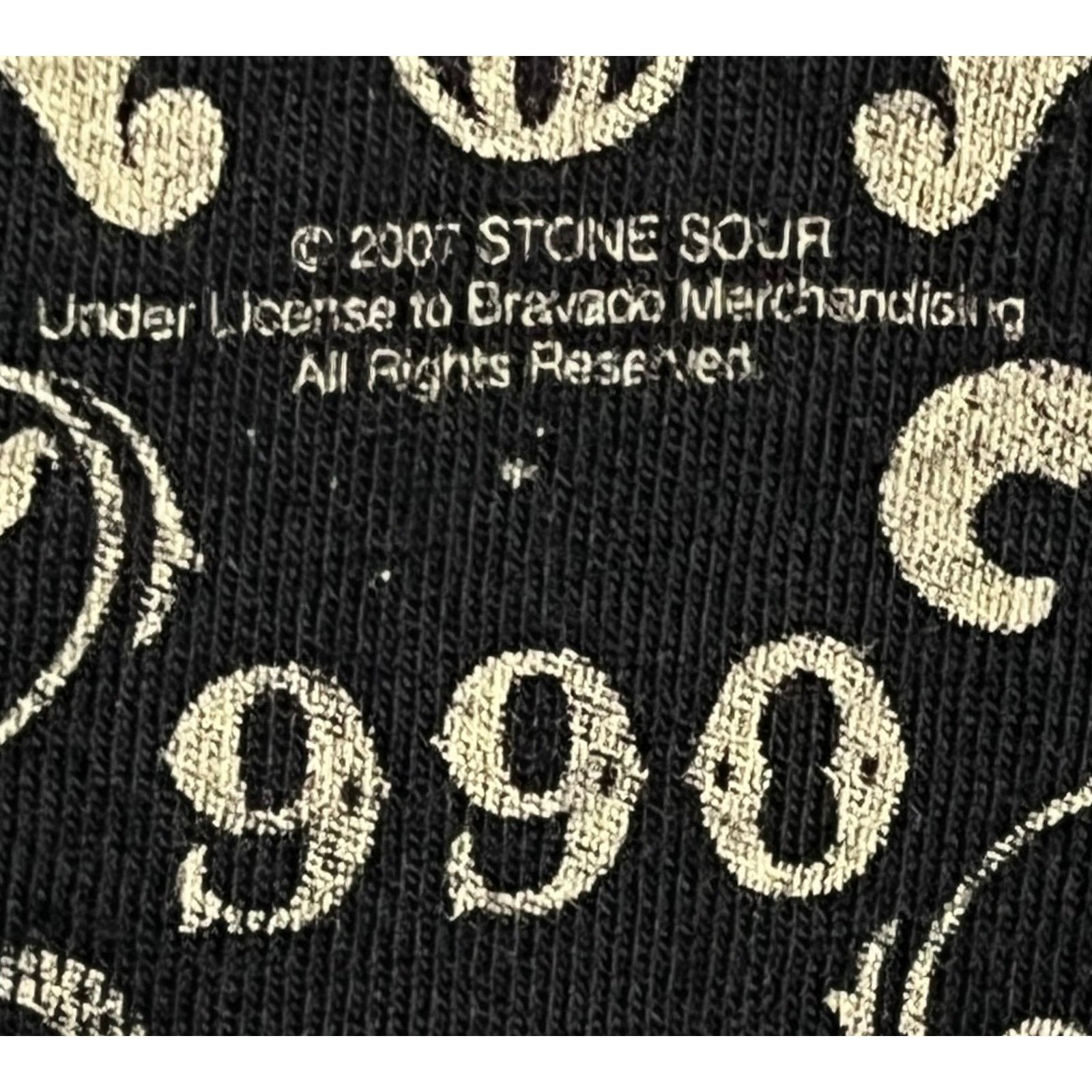 Bravado Vintage 2007 Stone Sour Band Skull Wings T-Shirt 2XL Black Size US XXL / EU 58 / 5 - 4 Thumbnail
