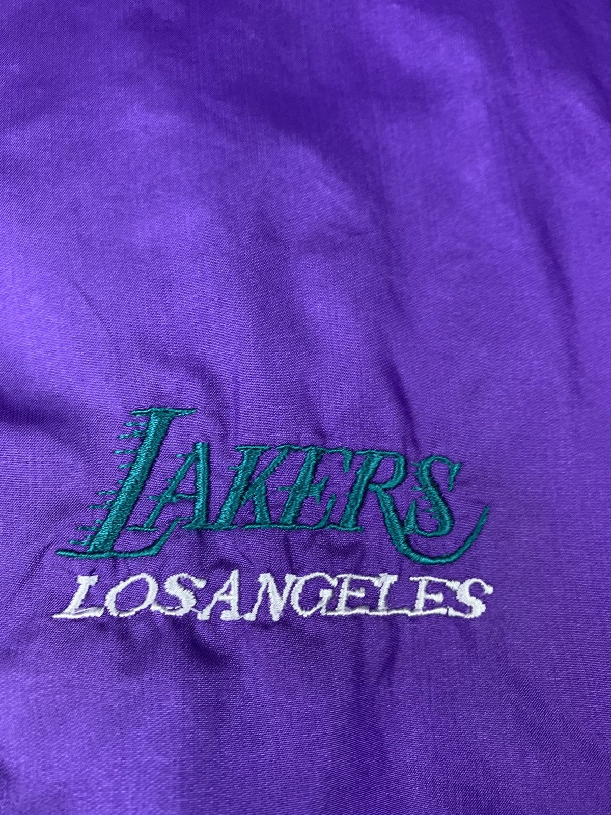 NBA L.A Lakers Vintage Jacket Bomber Light Jacket Big Logo Size US S / EU 44-46 / 1 - 7 Thumbnail