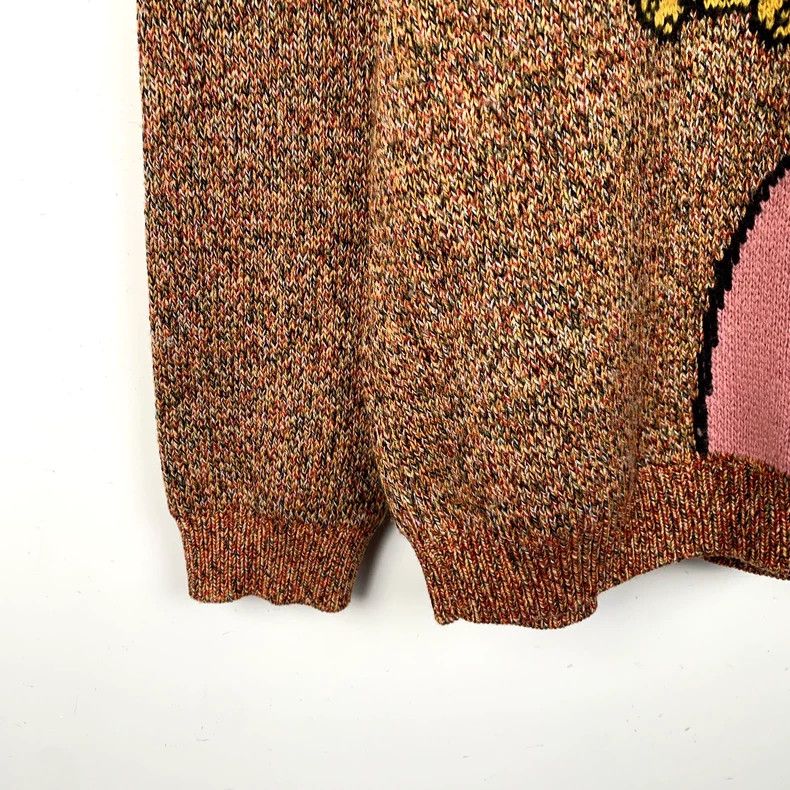 Gucci Gucci Dark brown flower fairy wool round-neck sweater 2502- Size US XS / EU 42 / 0 - 5 Thumbnail