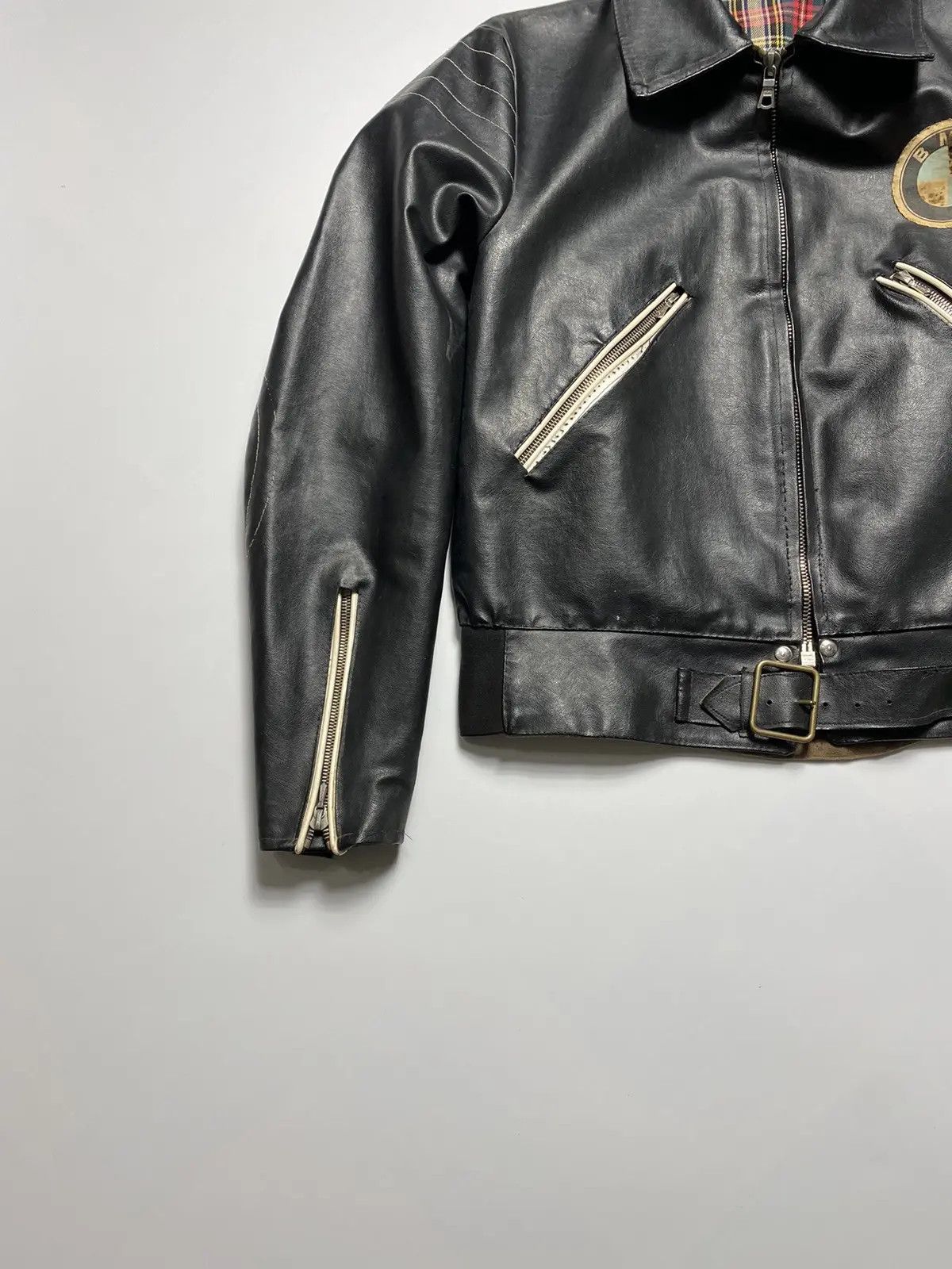 BMW Bmw leather race jacket men heavy 1980 1990 M Size US M / EU 48-50 / 2 - 12 Thumbnail
