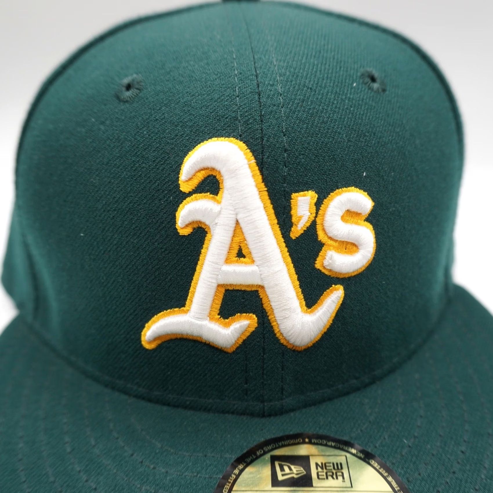 New Era New Era Oakland Athletics MLB Fitted Hat Mens 7 Green 59FIFTY On-Field Cap Size ONE SIZE - 6 Thumbnail