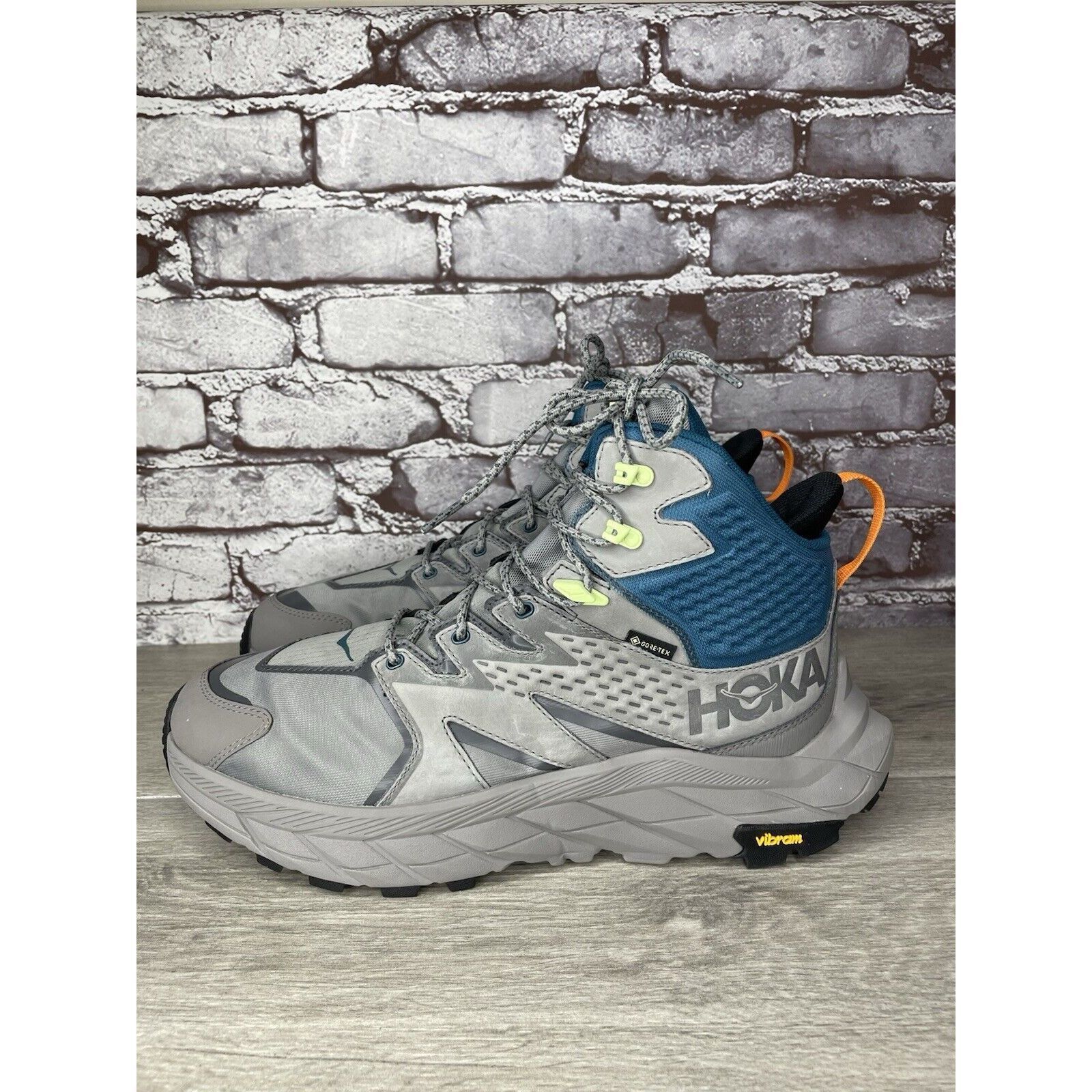 Hoka Hoka One One Anacapa Mid GTX Gray Blue Hiking Boots Men’s 11 Size US 11.5 / EU 44-45 - 2 Thumbnail