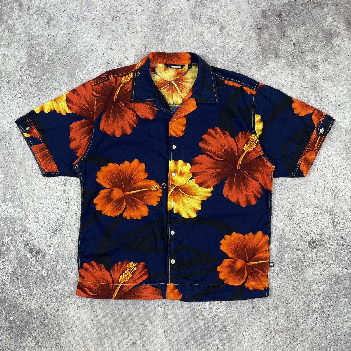 Quicksilver × Quiksilver Quiksilver Floral Pattern Short Sleeve Button Up Shirt Surf Size US M / EU 48-50 / 2 - 1 Thumbnail