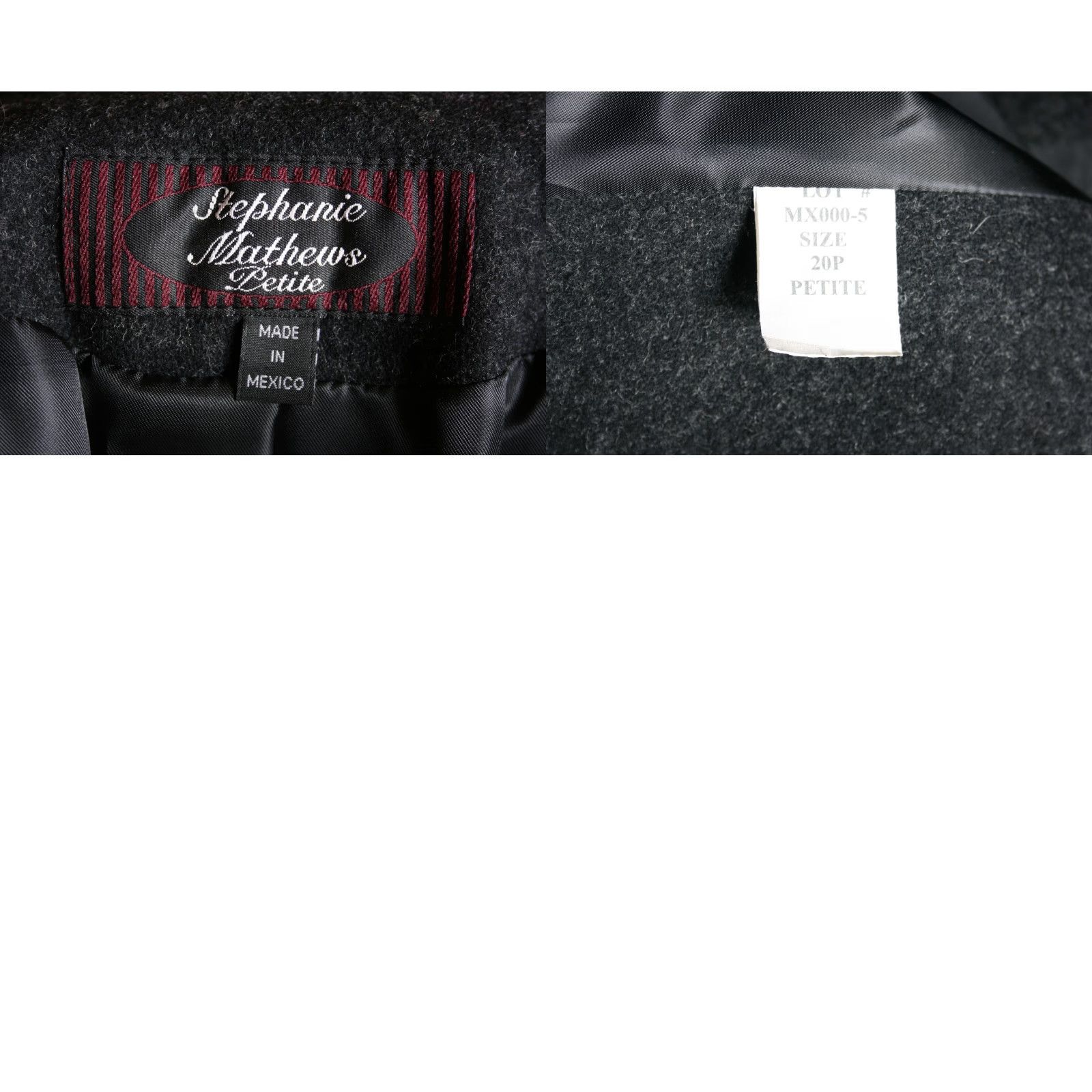 Vintage VINTAGE Stephanie Mathews Coat Overcoat Women 20P 100% Wool Charcoal Gray Long Button Winter Fall Mens Womens Size 3XL / US 20-22 - 8 Thumbnail