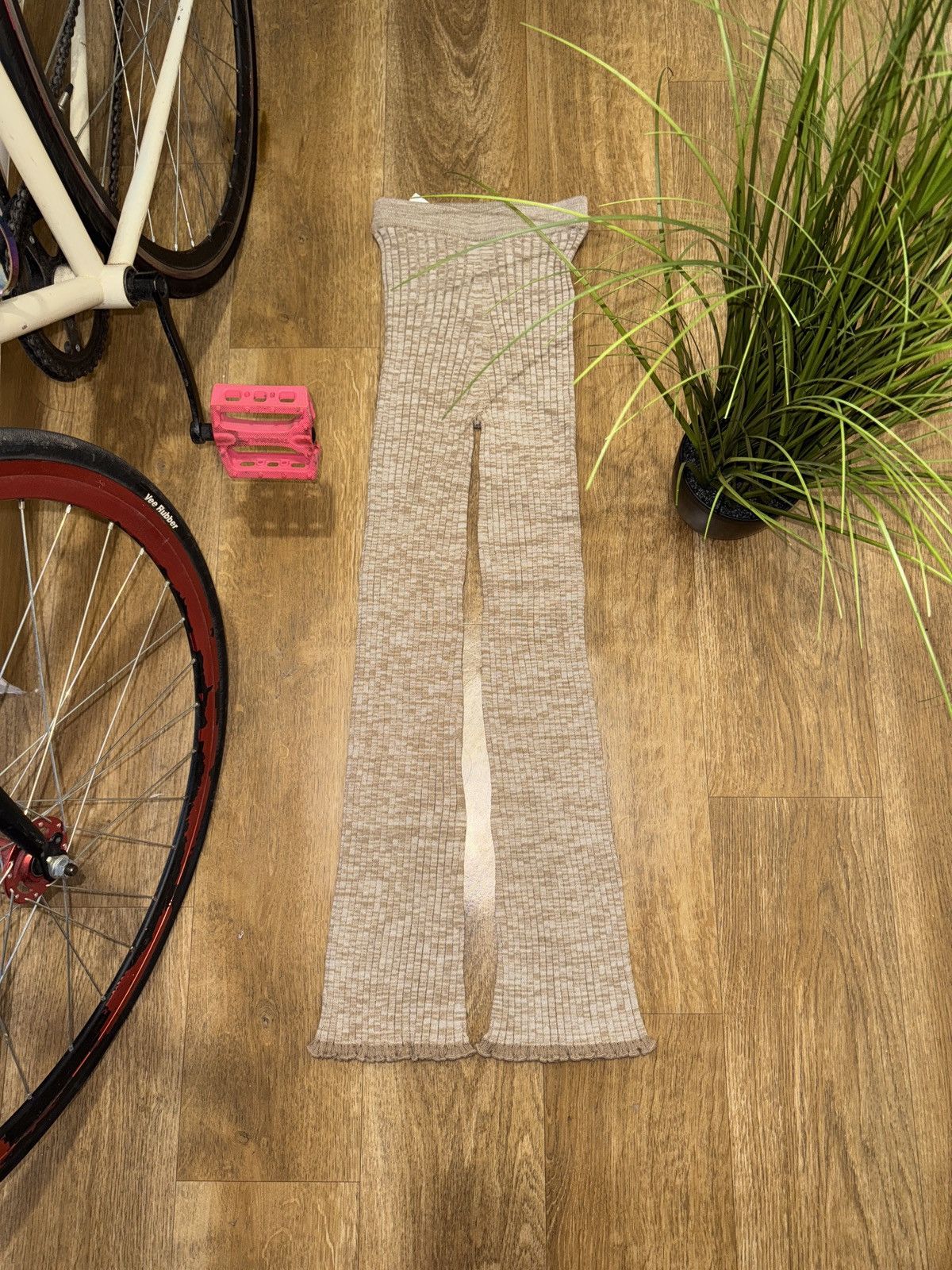 Jil Sander VINTAGE JIL SANDER WOOL FLARE KNITTED PANTS Size 24" / US 00 / IT 34 - 1 Thumbnail
