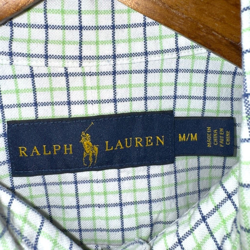 Polo Ralph Lauren Polo Ralph Lauren Green Flesh Pony Oxford Button Down Shirt Size US M / EU 48-50 / 2 - 2 Thumbnail