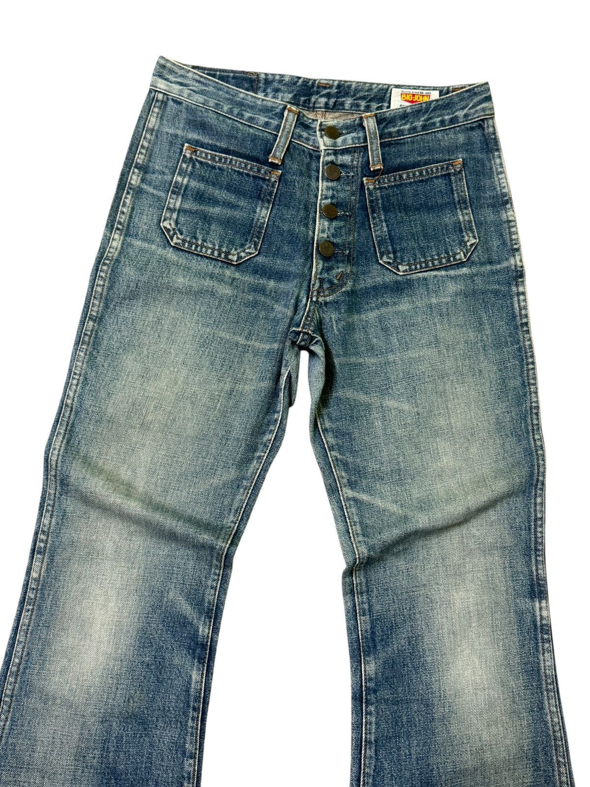 Big John × Vintage FLARED VINTAGE BIG JOHN BELL BOTTOM BOOTCUT JEANS Size US 28 / EU 44 - 4 Thumbnail