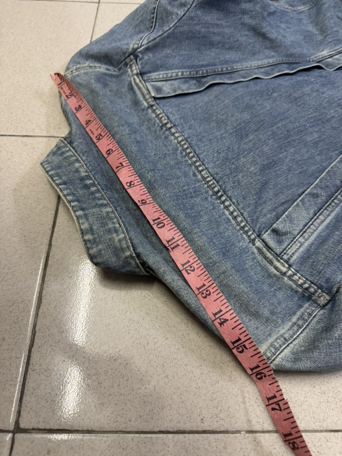 Gucci VINTAGE 2004 GUCCI X TOM FORD BAMBOO BELT DENIM JACKET Size M / US 6-8 / IT 42-44 - 15 Thumbnail