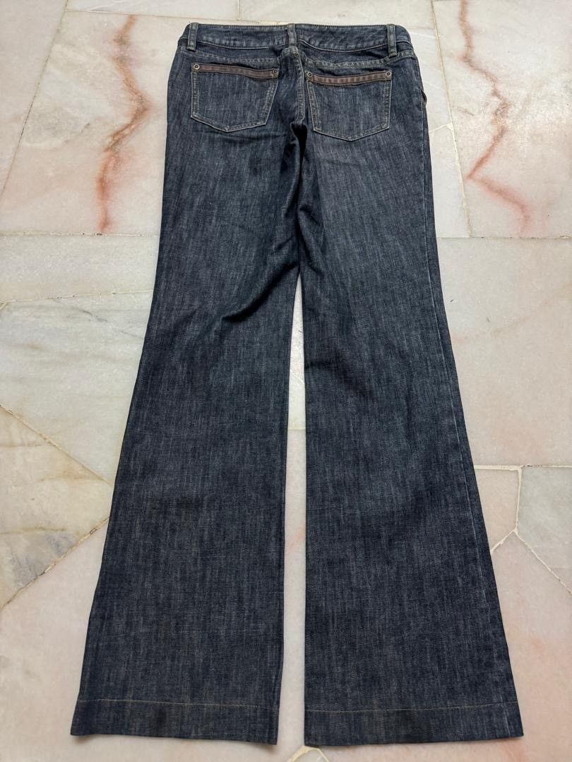 Burberry 💥FLARE💥BURBERY LONDON STONE WASHED DARK JEANS BAGGY FLARE Size US 27 - 15 Thumbnail