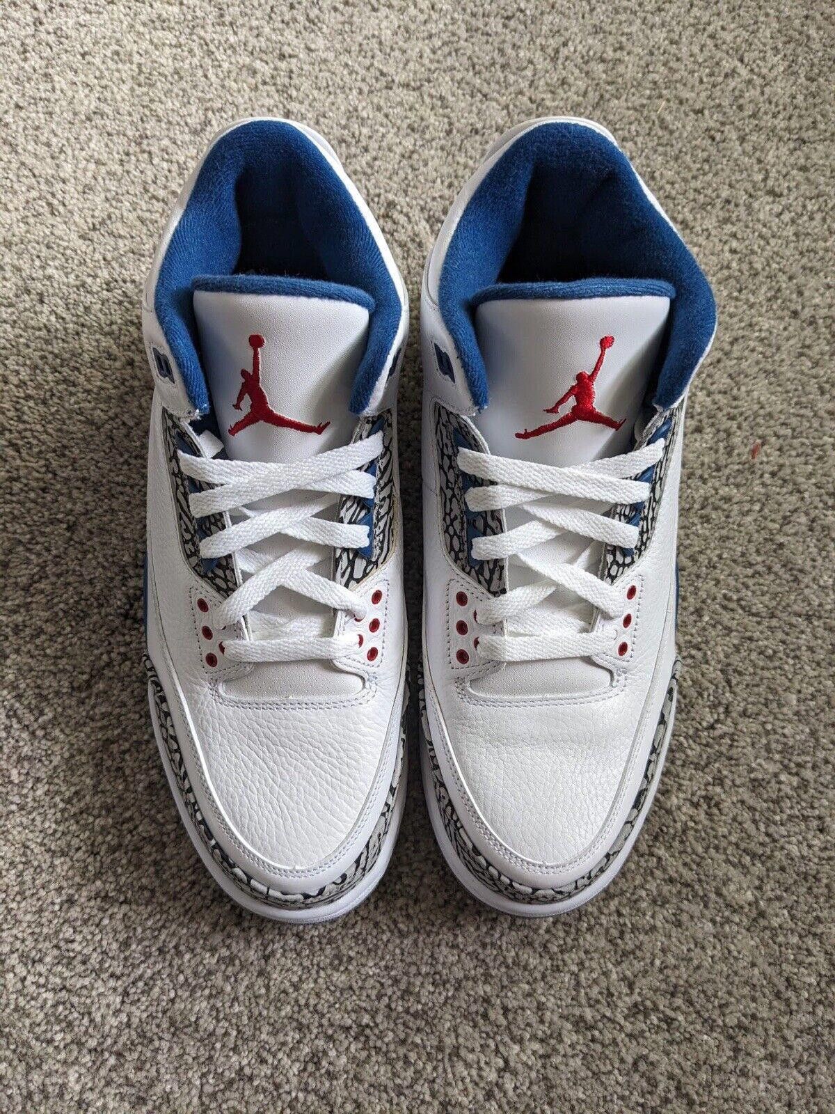 Jordan Brand 2011 Nike Air Jordan 3 III Retro OG True Blue 136064 104 Size US 10.5 / EU 43-44 - 3 Thumbnail