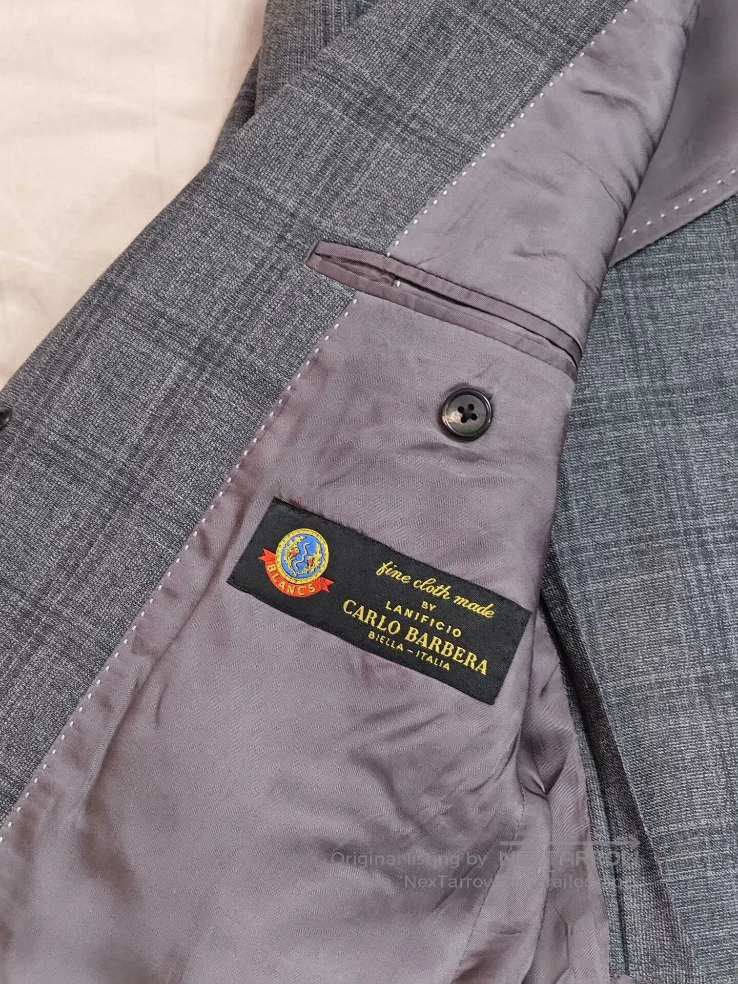 Luciano Barbera Italian Carlo Barbera Wool Blazer. Size US M / EU 48-50 / 2 - 8 Thumbnail
