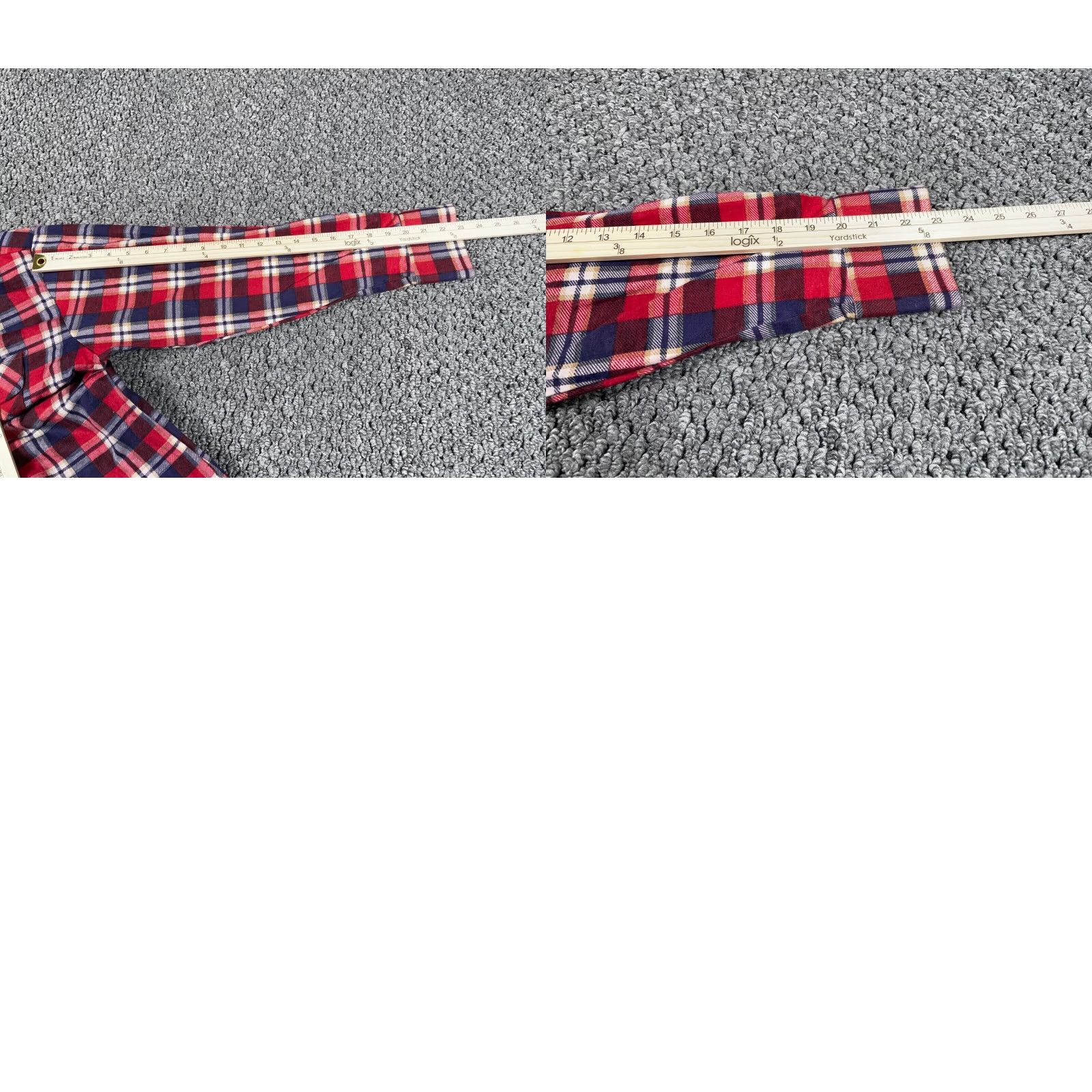 Blair VINTAGE John Blair Grunge Flannel Shirt Adult Medium Red Plaid 90s Mens Size US M / EU 48-50 / 2 - 8 Thumbnail