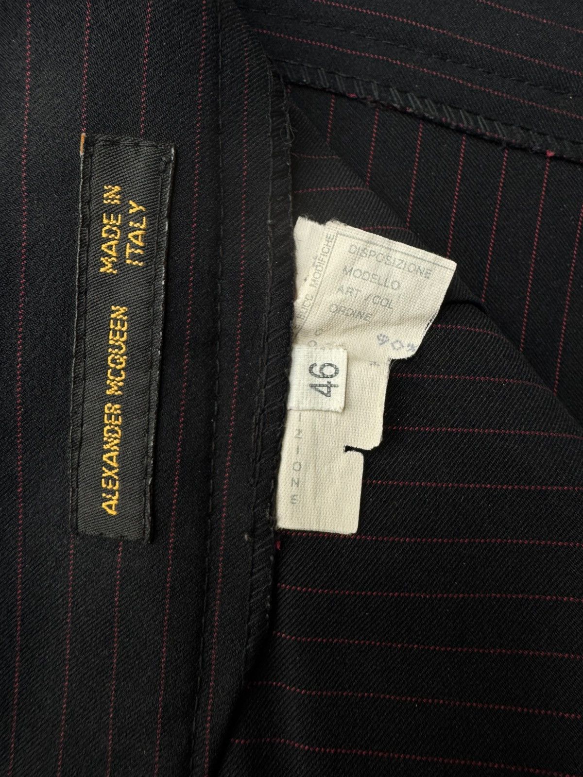 Alexander McQueen Alexander McQueen AW98 Skirt-Pants Pinstripe Joan Trousers Size 32" / US 10 / IT 46 - 9 Thumbnail