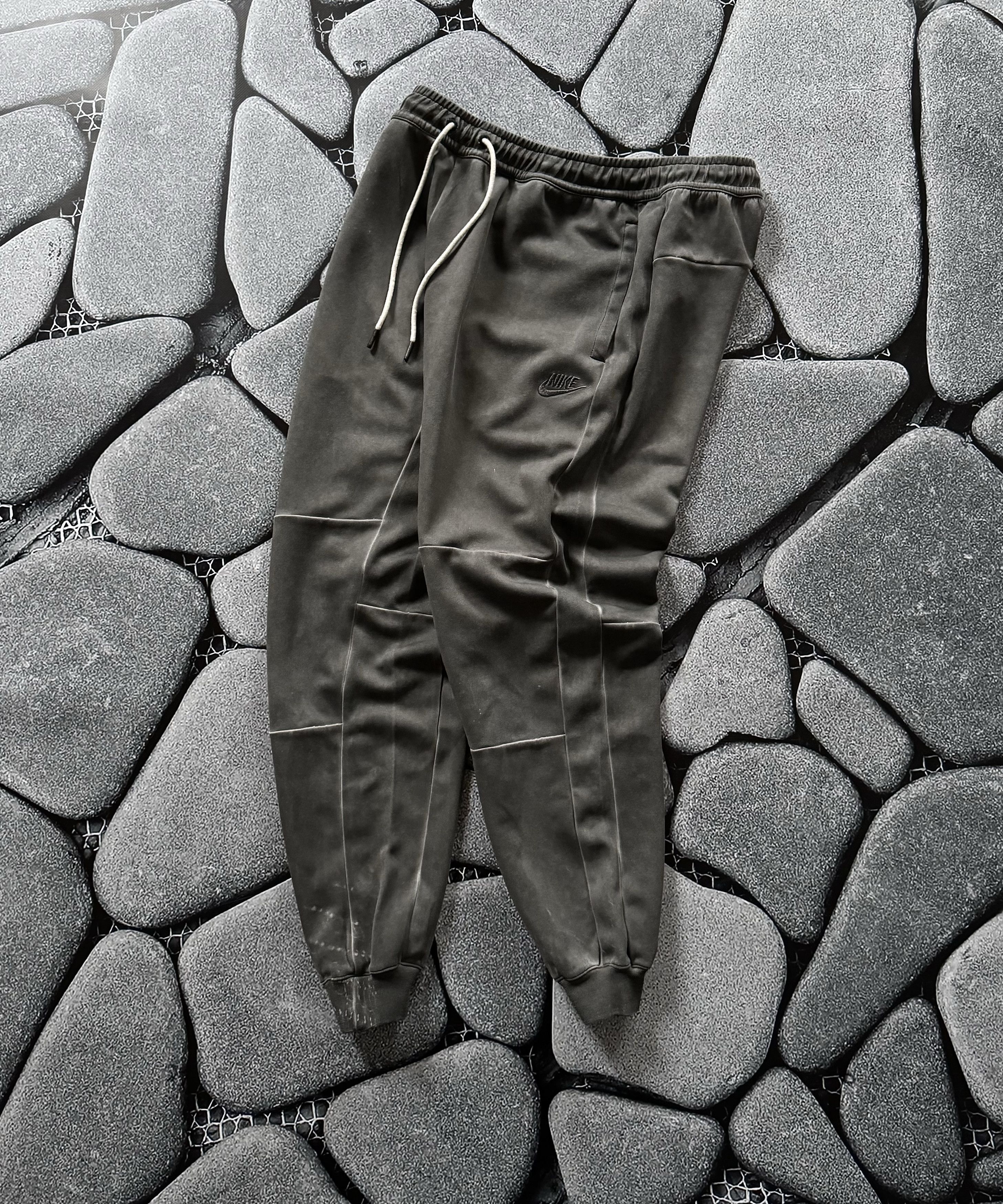 Nike NIKE FADED GREY JOGGERS Y2K DRILL SWOOSH COTTON PANT Size US 32 / EU 48 - 2 Thumbnail