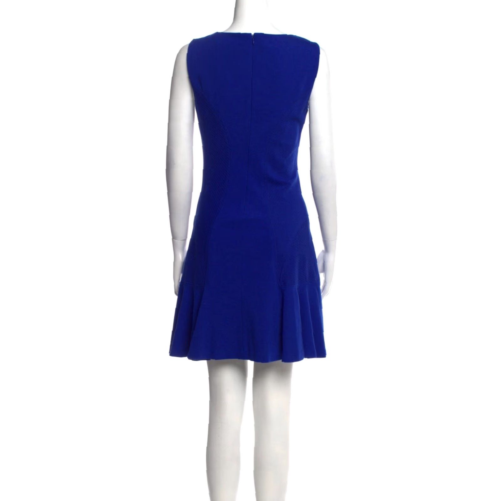 Diane von Furstenberg Diane von Furstenberg Women’s blue V-Neck fit & flare Sleeveless Mini Dress 2 Women Small/Regular 2 Size XS / US 0-2 / IT 36-38 - 2 Thumbnail