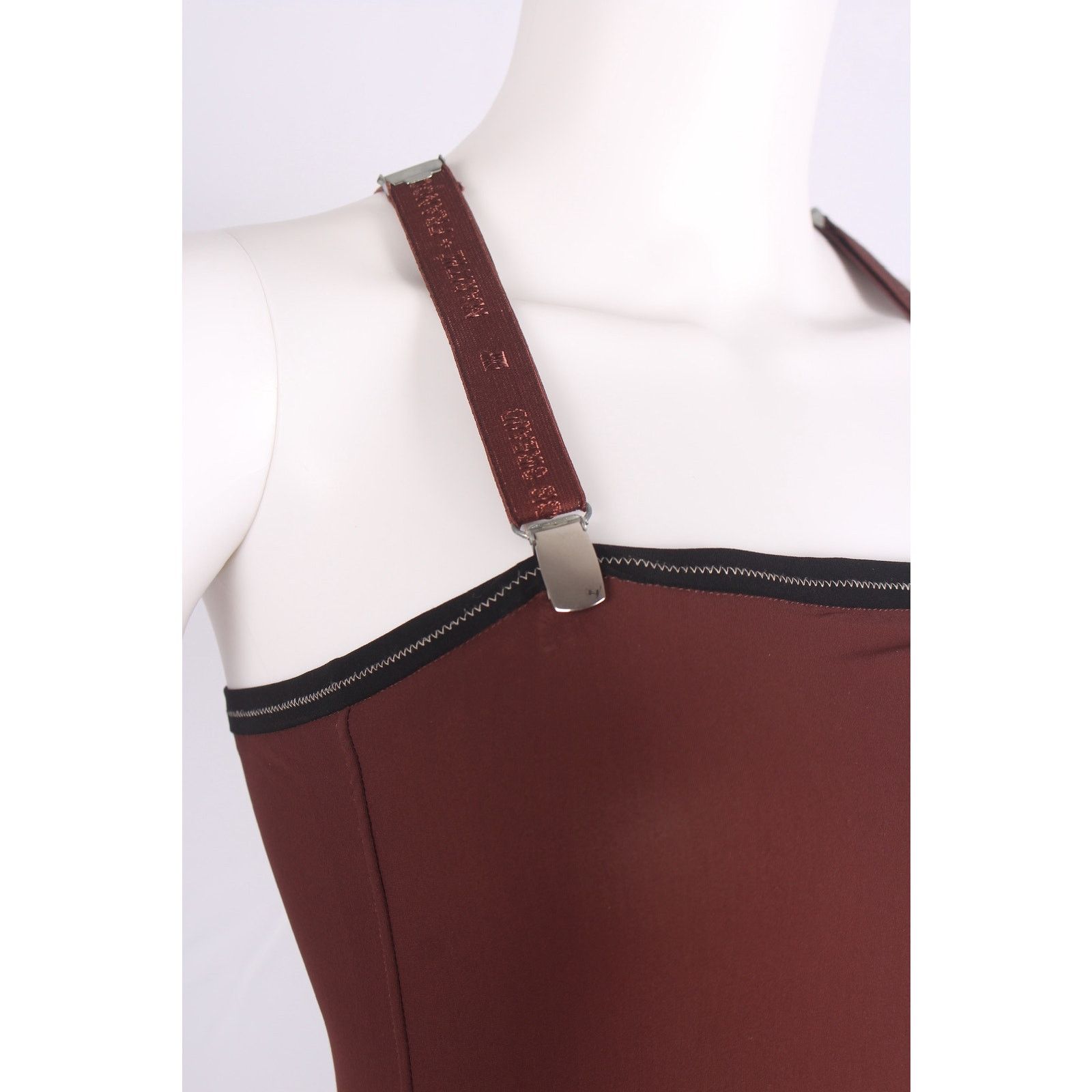Marithe + Francois Girbaud Marithé François Girbaud Brown Asymmetric Vintage Dress Size M / US 6-8 / IT 42-44 - 6 Thumbnail