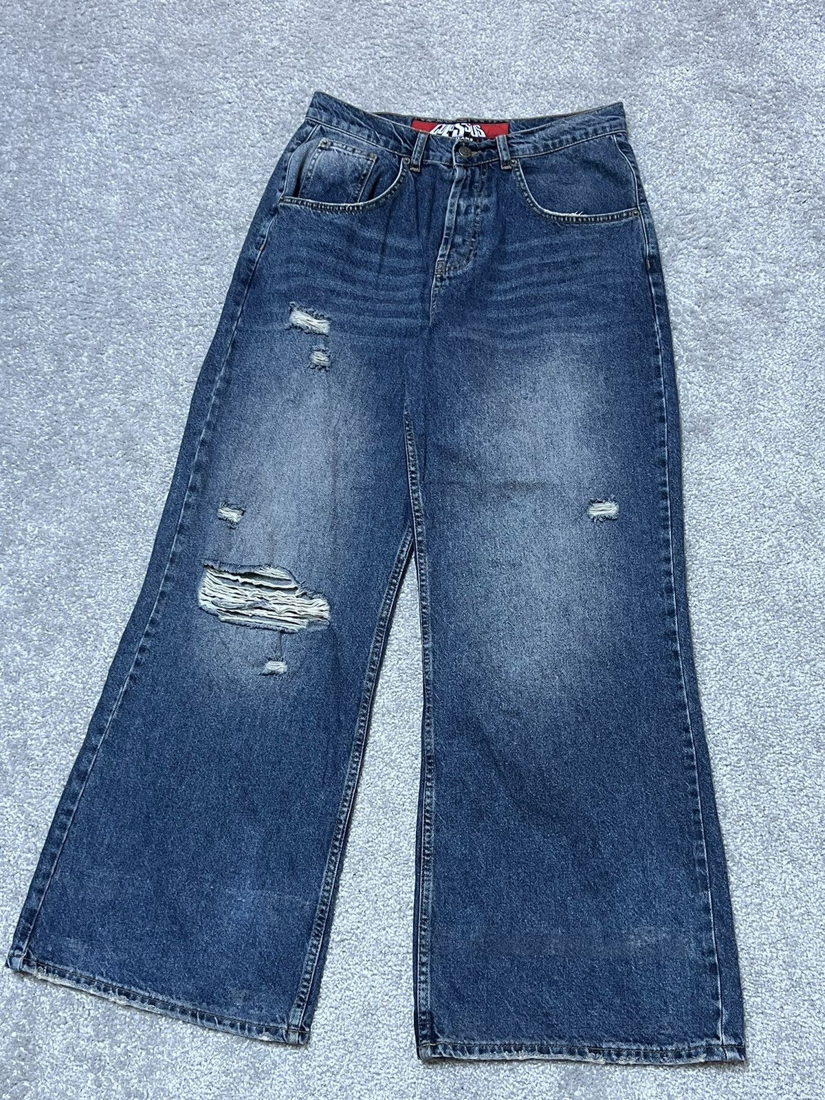 Jaded London Jaded London Colossus Wide Leg Baggy Jeans Size 32 Size US 32 / EU 48 - 3 Thumbnail