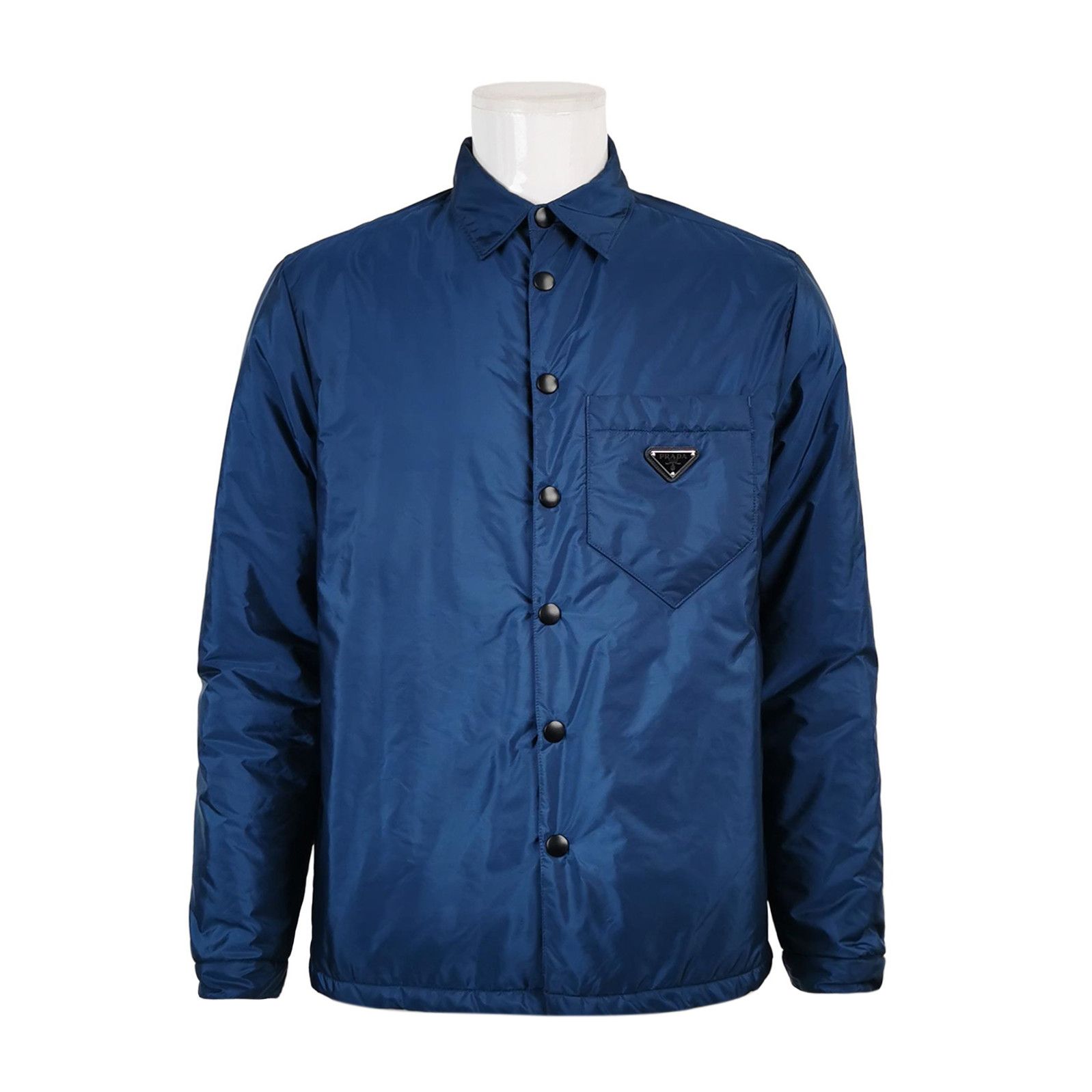 Prada Prada Navy Cotton Shirt Jacket - dmc Size M / US 6-8 / IT 42-44 - 1 Thumbnail