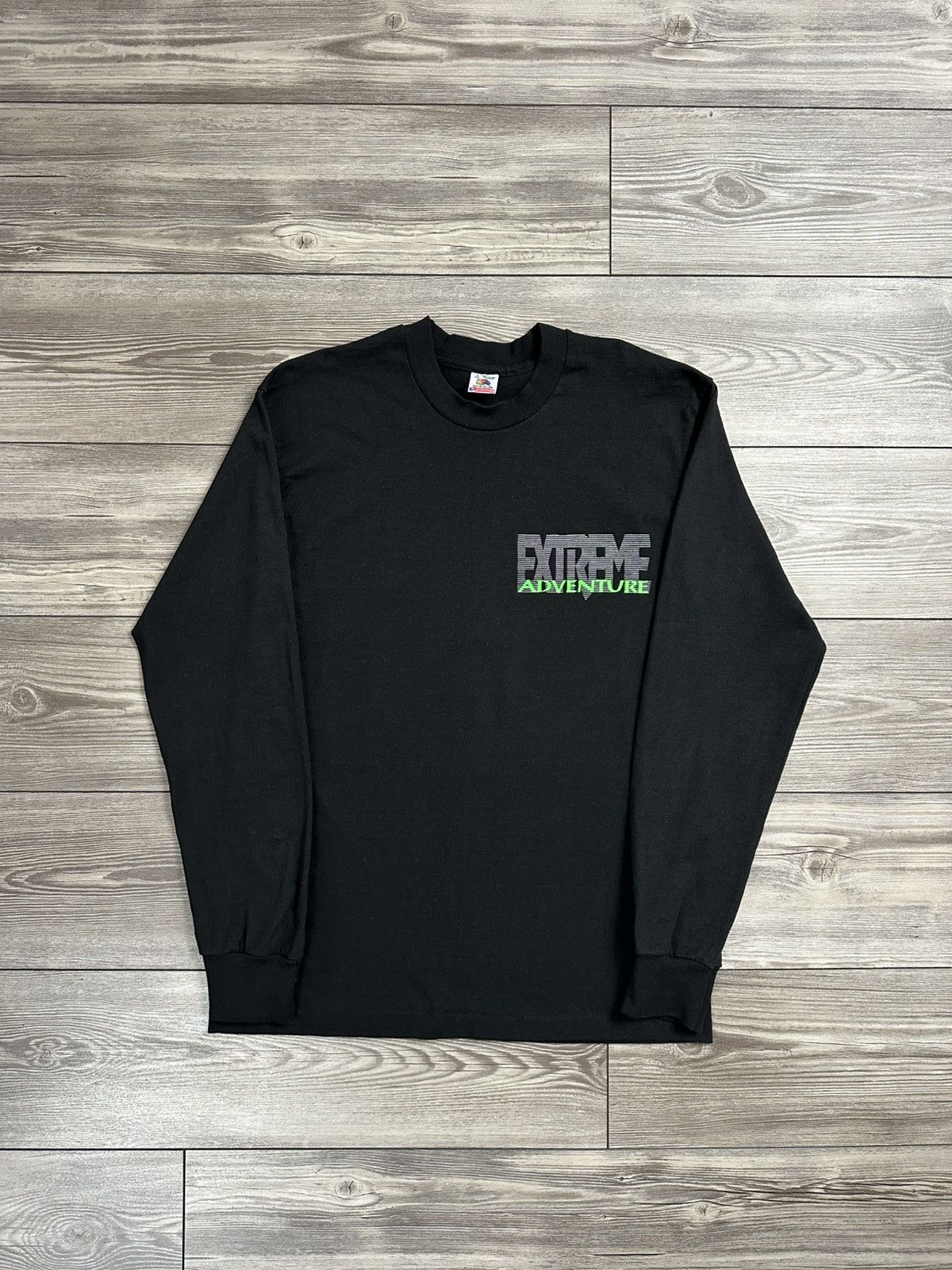 Fruit Of The Loom Vintage 90’s Extreme Adventure Snowboarding Longsleeve Size US L / EU 52-54 / 3 - 2 Thumbnail