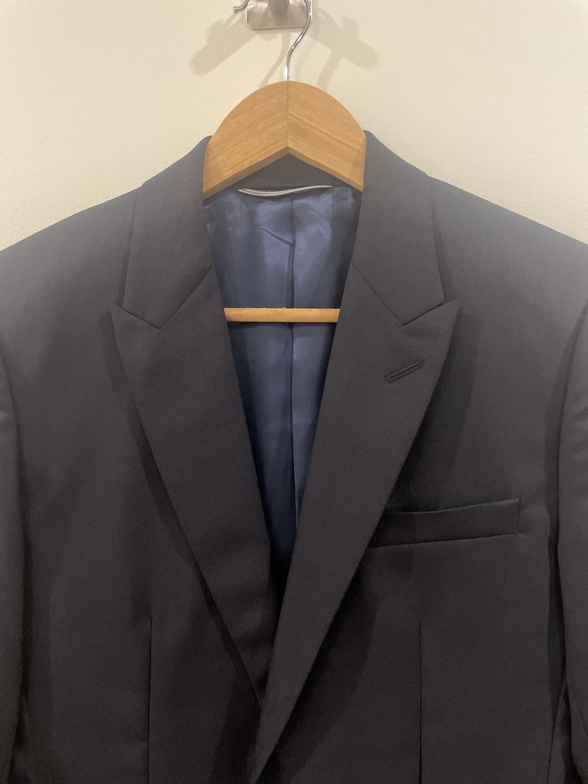 Christian Dior Monsieur Christian Dior virgin wool navy blazer Size 44R - 4 Thumbnail