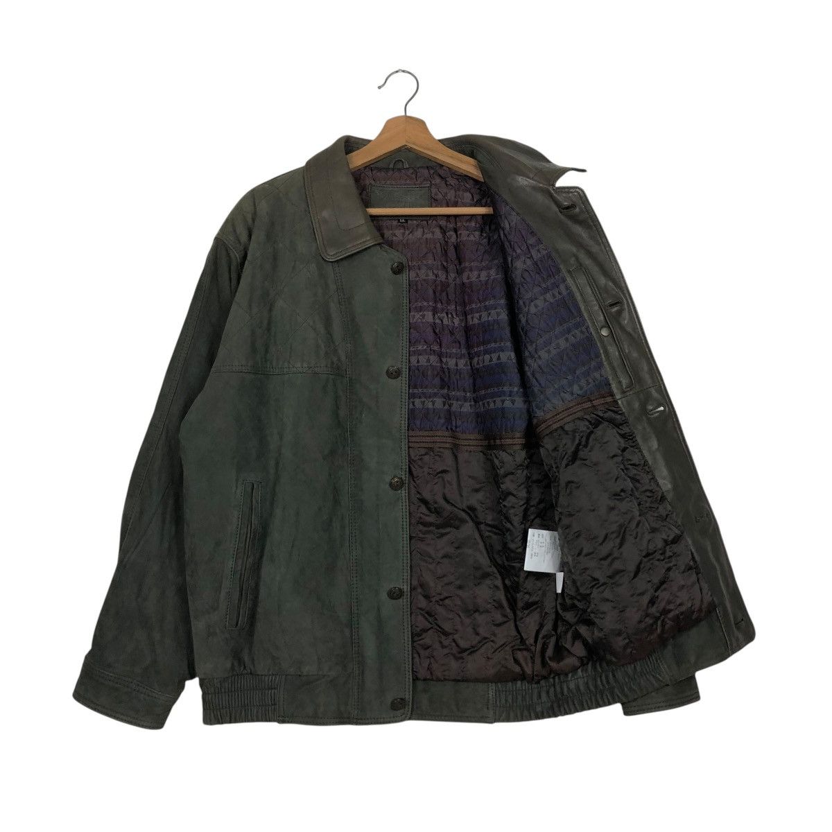 Japanese Brand 🔥VINTAGE GENUINE LEATHER JACKET STRATH ISSEY MIYAKE Size US L / EU 52-54 / 3 - 1 Thumbnail