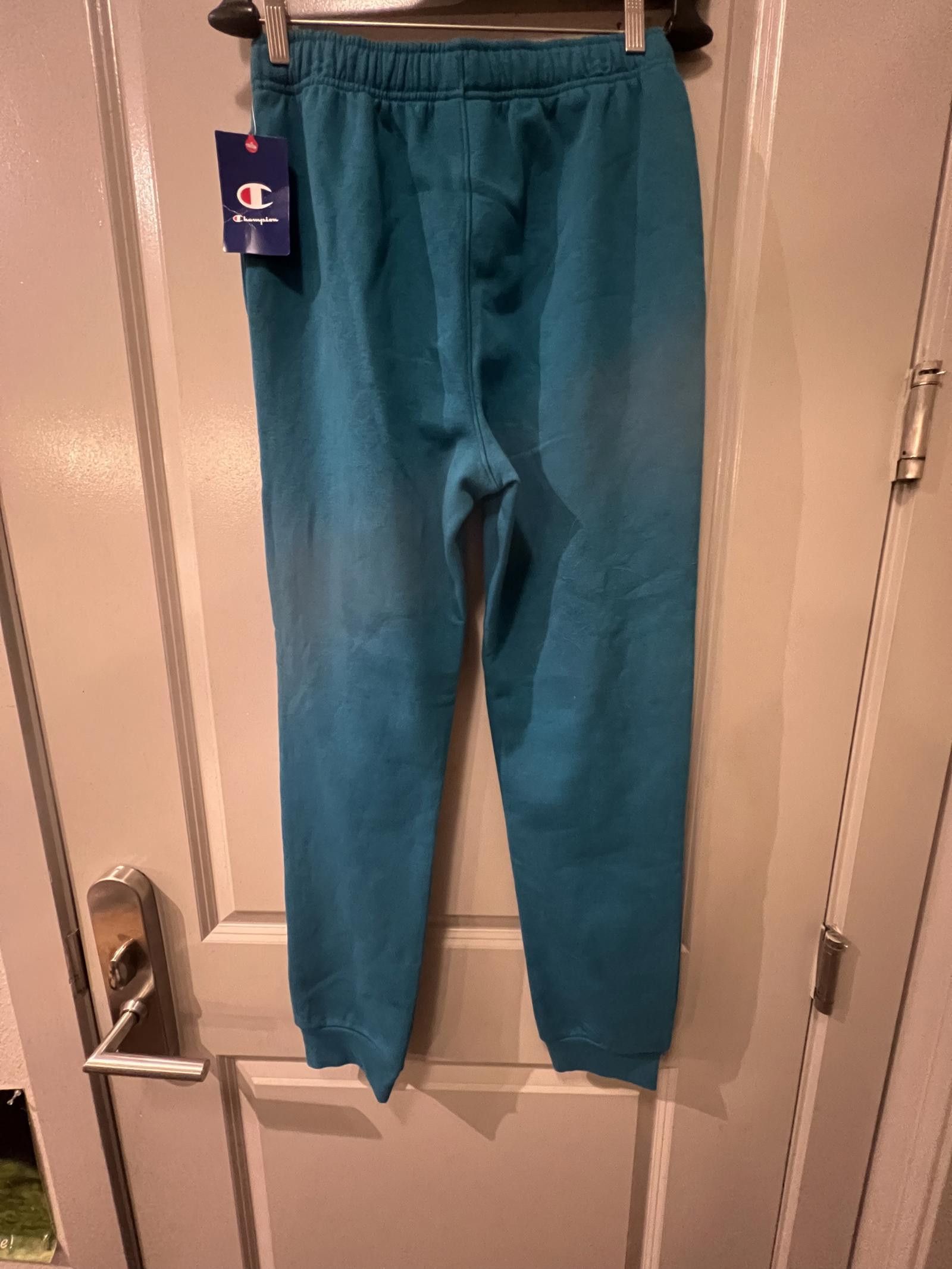 Champion Champion Blue Green Sweatpants Size ONE SIZE - 2 Thumbnail