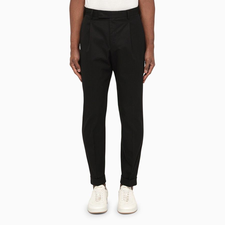 image of Pt Torino O1D2Blof0524 Cotton Pants In Black, Men's (Size 32)