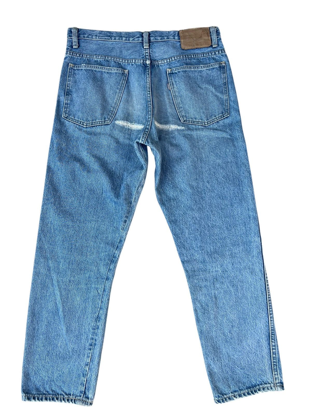 Beams Plus × Orslow Orslow 106 X Beams Ripped Distressed Denim Cropped Jeans Size US 30 / EU 46 - 15 Thumbnail